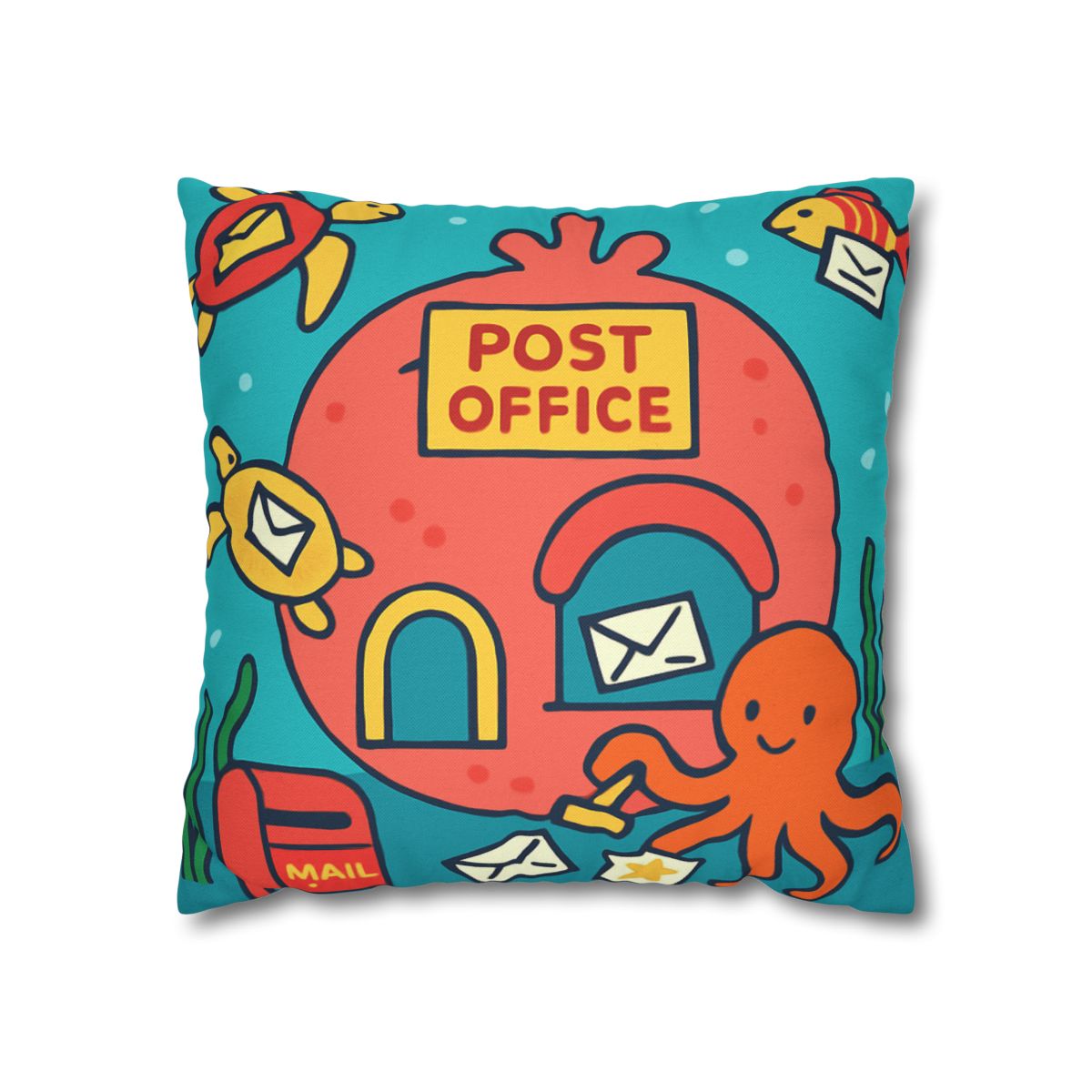 Coral Reef Planet Post Office custom pillow cases