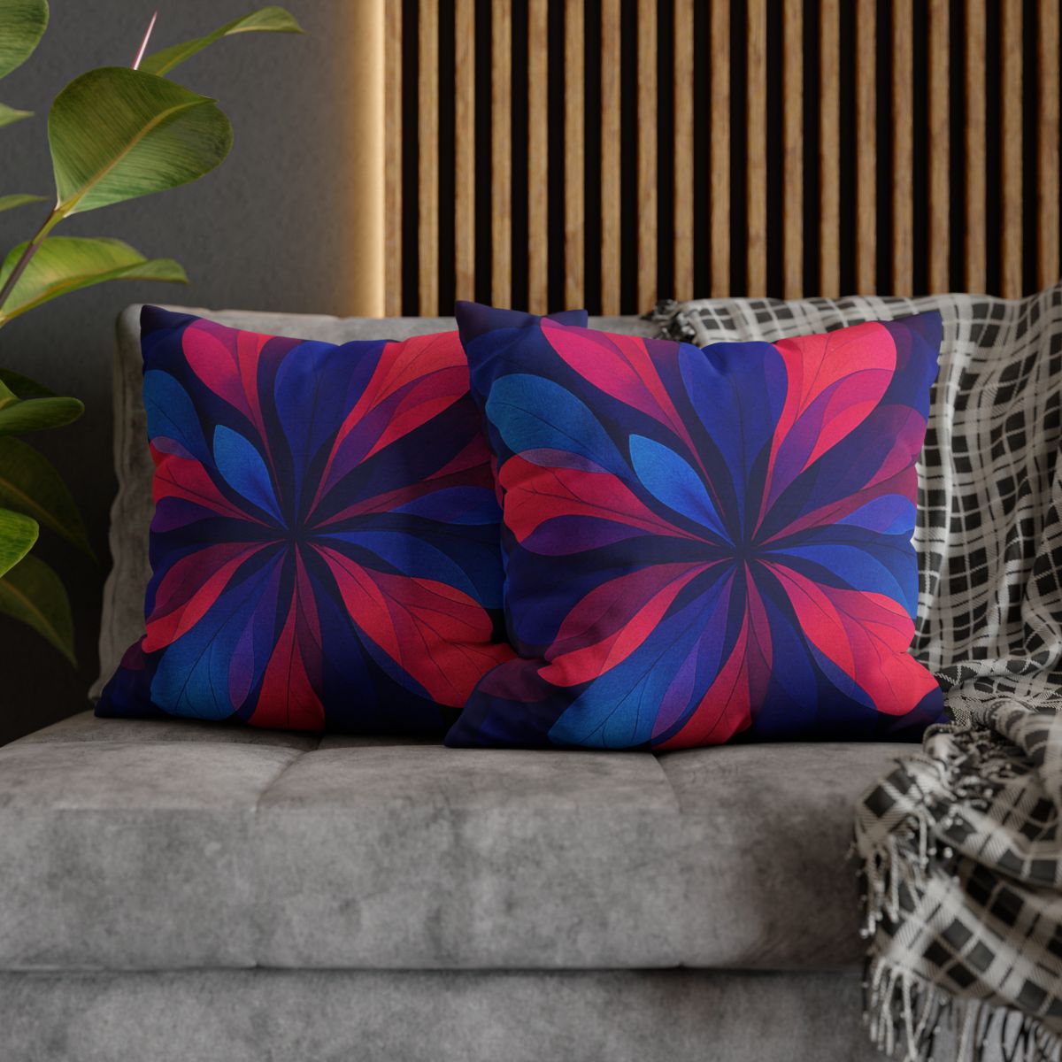 Petal Prism Overprint designer print pillow cases