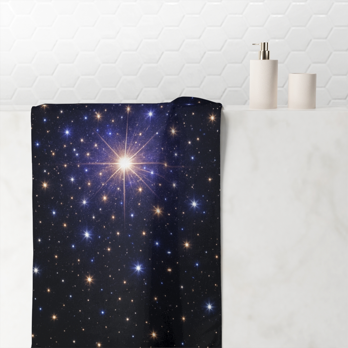 Radiant Pulse Constellation decorative home towelscustom towels