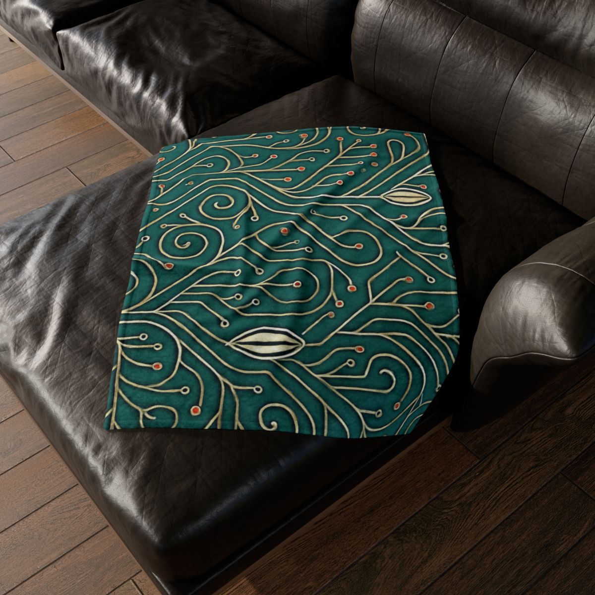 Vine Circuit Filigree trendy patterned blankets