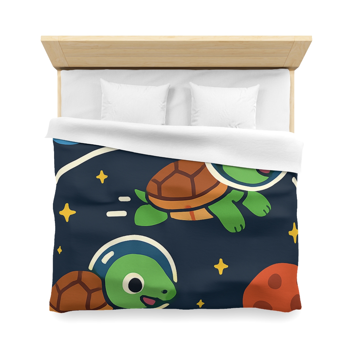Time Dilation Turtle Race Across Star Track trendy bedroom duvets