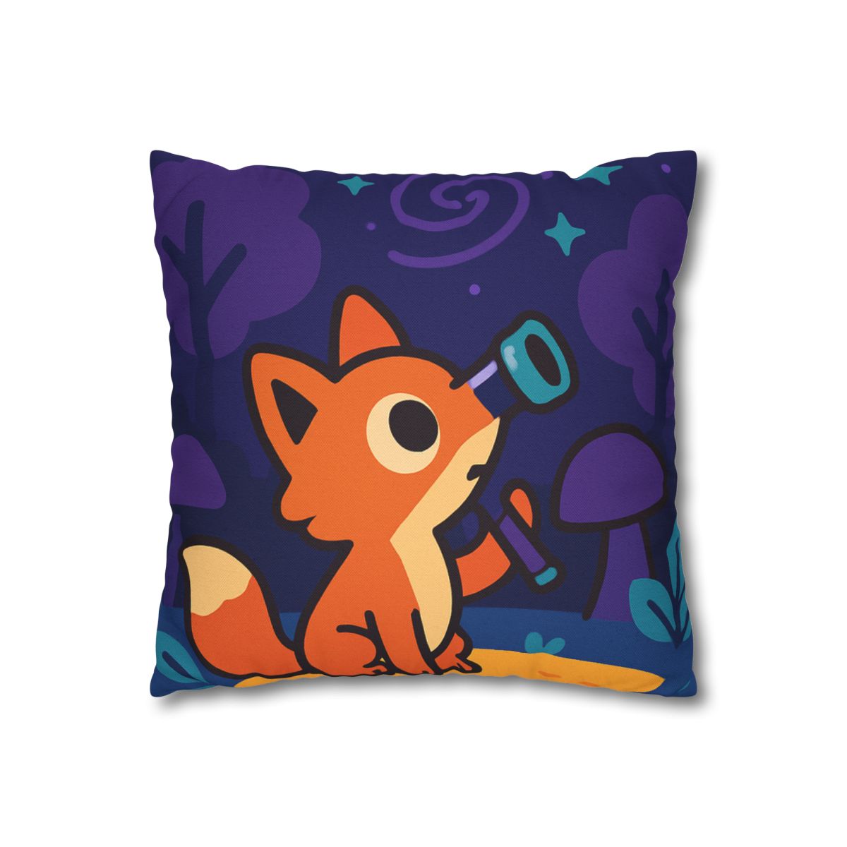 Nebula Forest Fox custom pillow cases