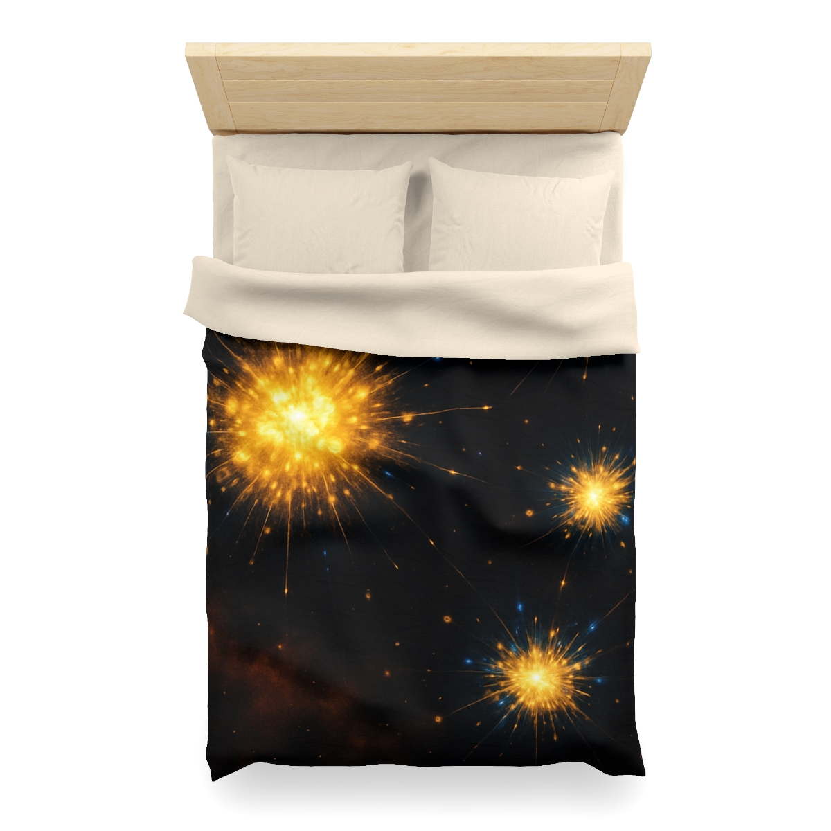 Photon Burst Constellation designer printed duvets