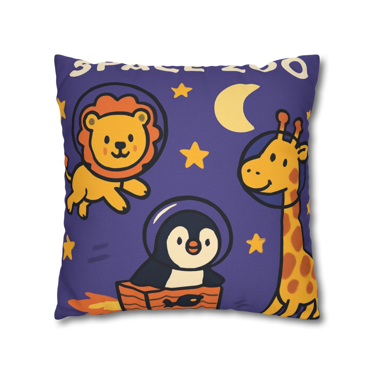 Starry Space Zoo custom pillow cases