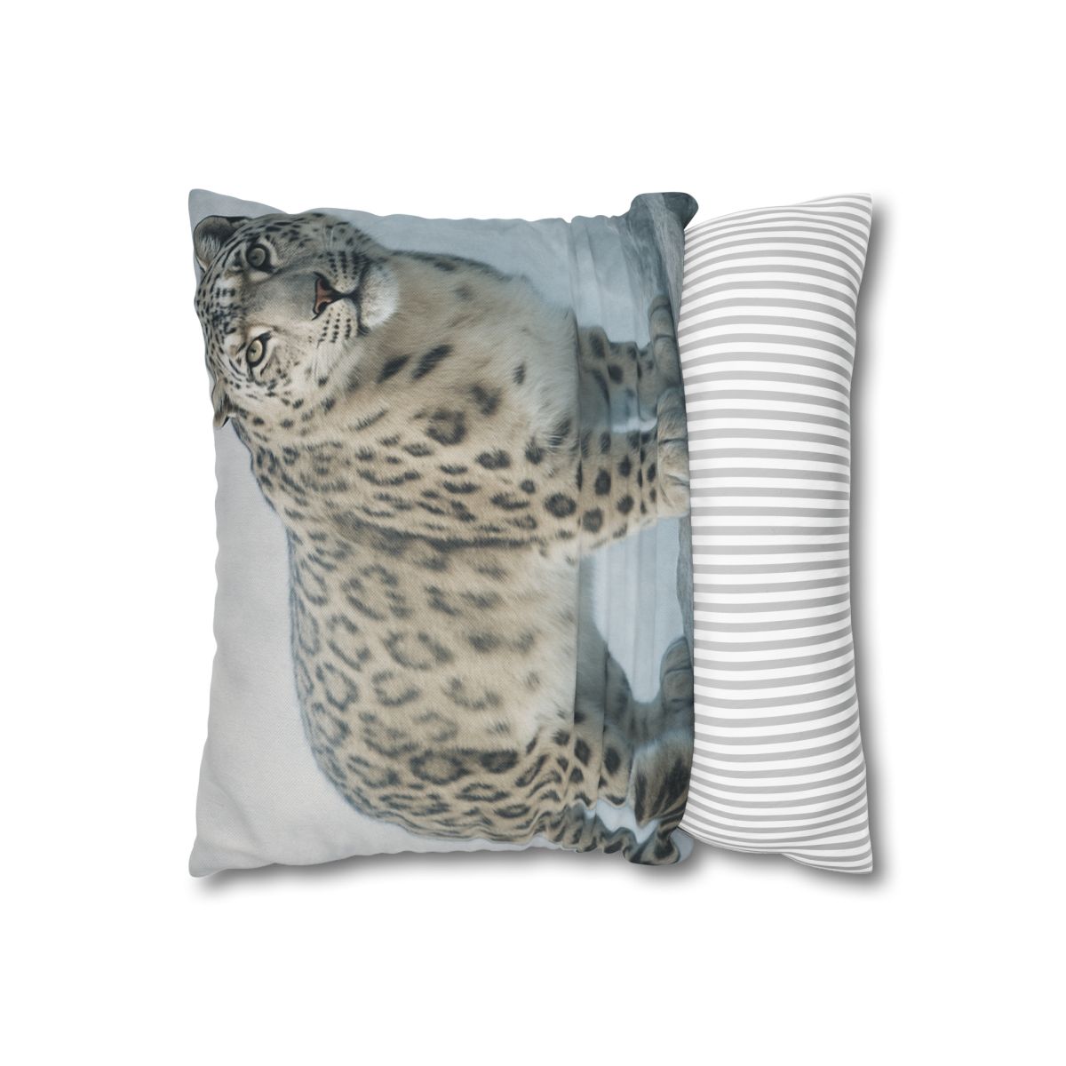 Frost Summit Snow Leopard soft cotton pillow cases