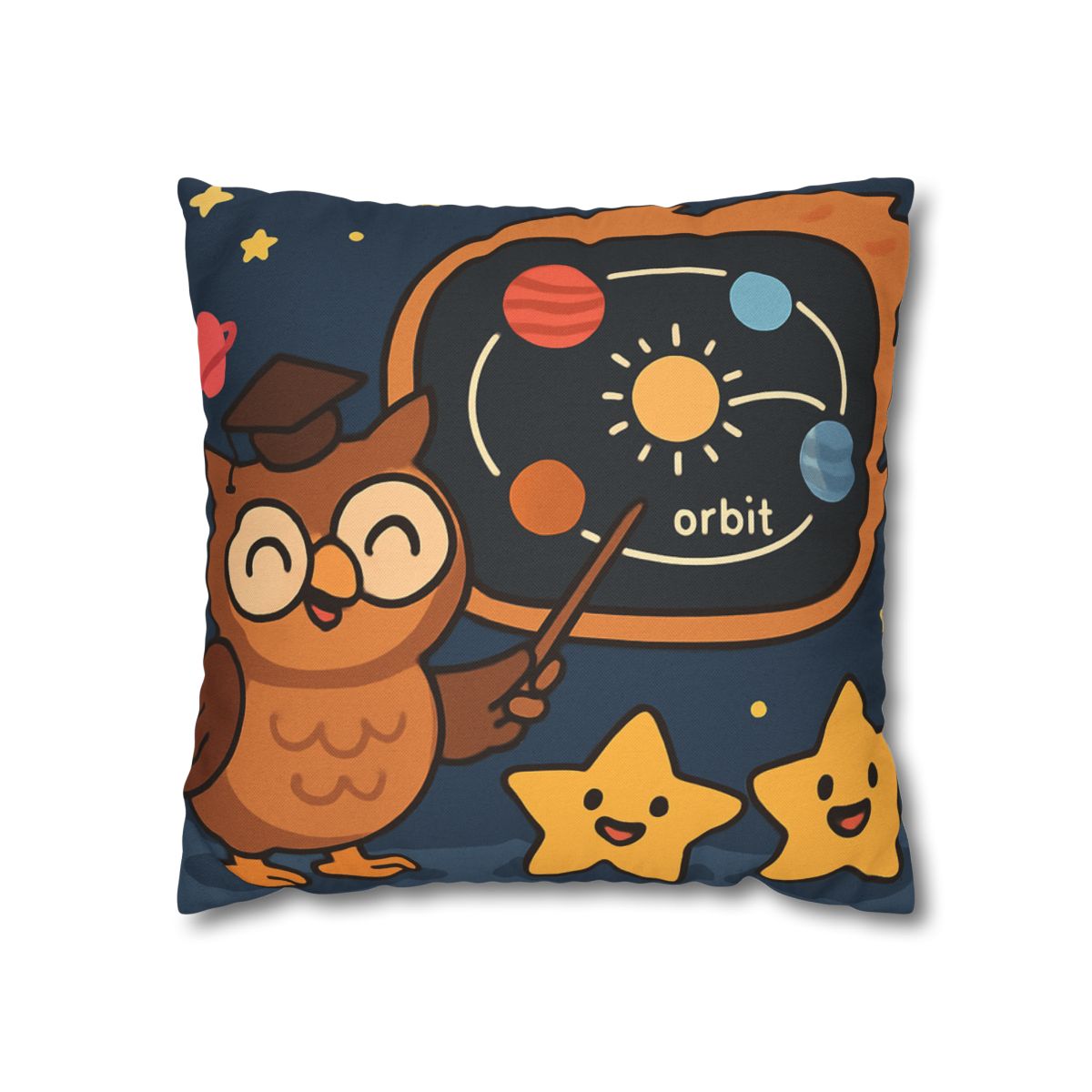 Comet Classroom Owl soft cotton pillow cases