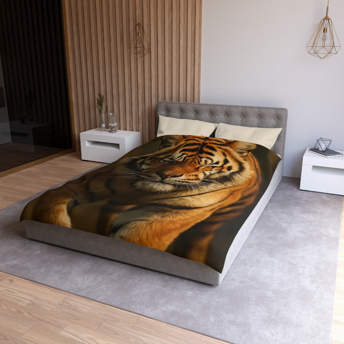 Amber Stalker Bengal Tiger personalized bedding duvets