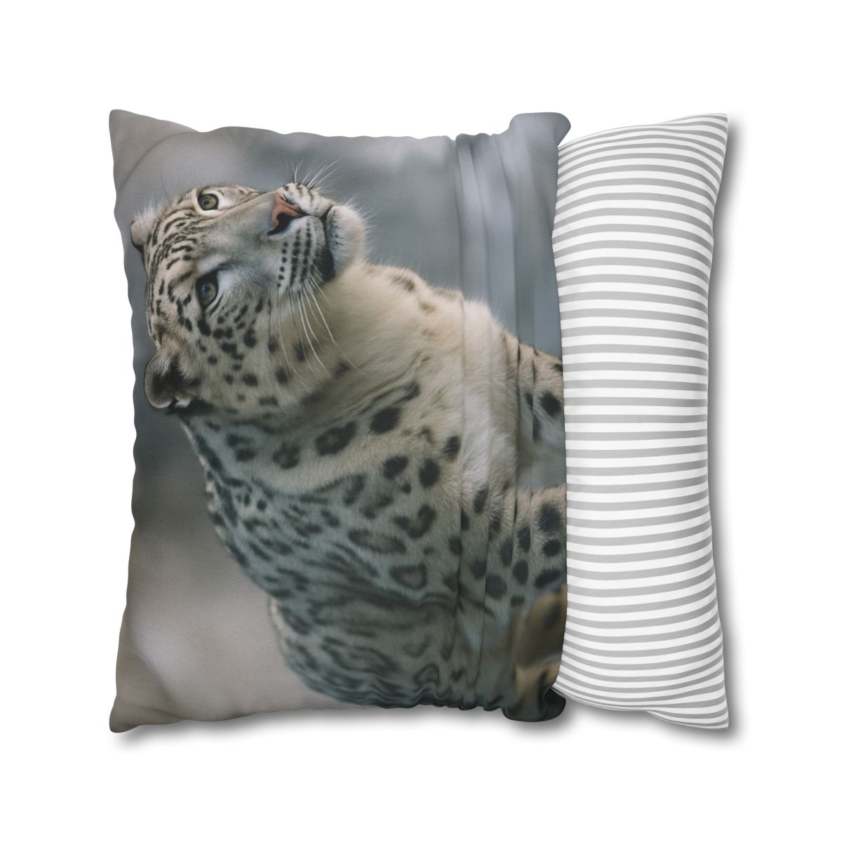 Cliff Phantom Snow Leopard soft cotton pillow cases