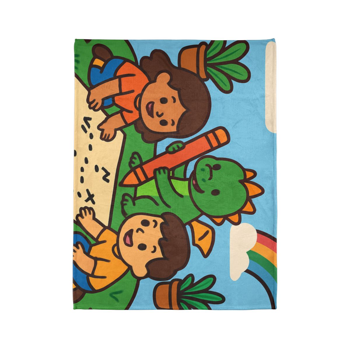 Sky Garden Map Makers With A Baby Dragon trendy patterned blankets