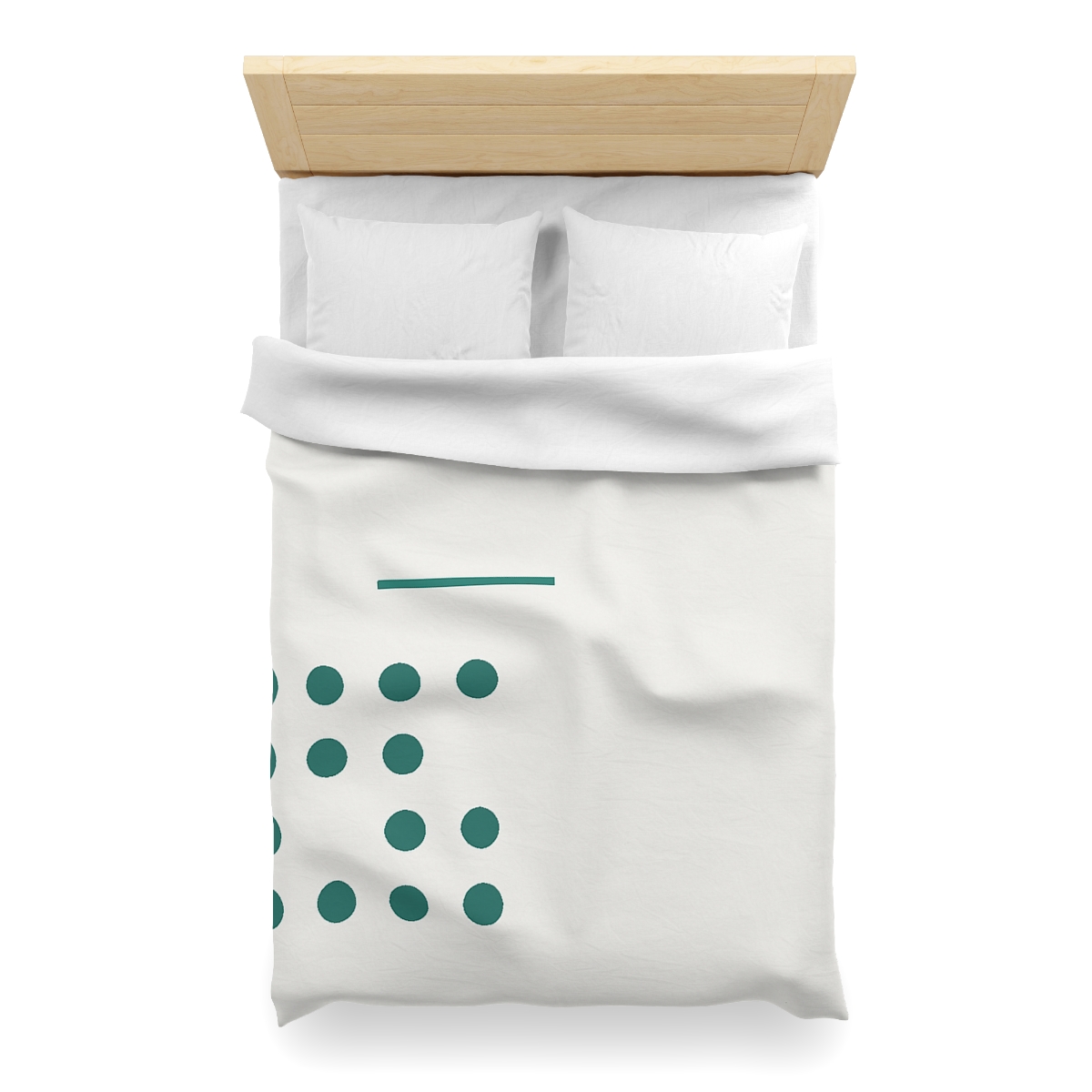 Sparse Dot Lattice Corner unique patterned duvets