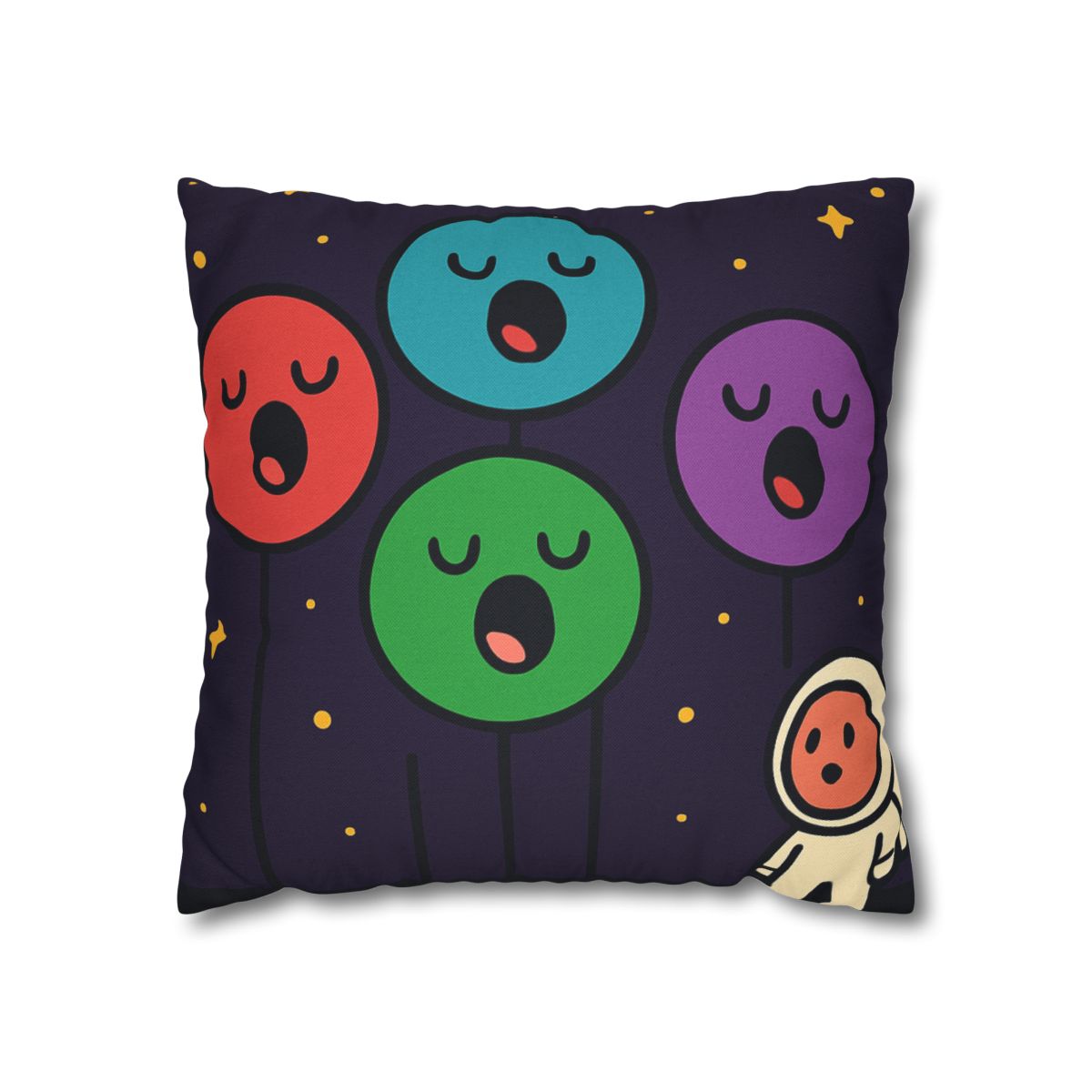 Galaxy Garden Of Singing Planets designer print pillow cases
