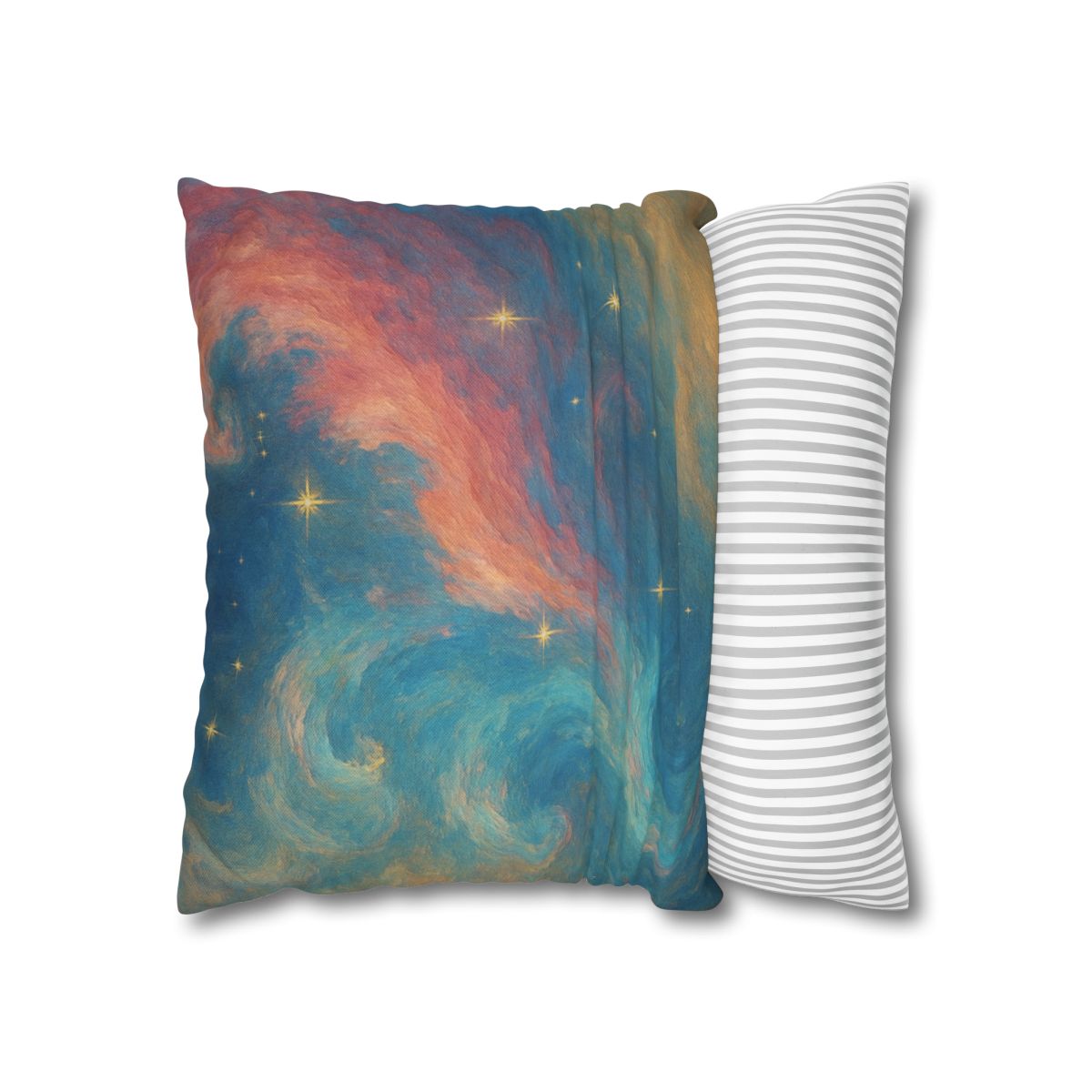Chromatic Nebula Tidal Bloom stylish decorative pillowcases