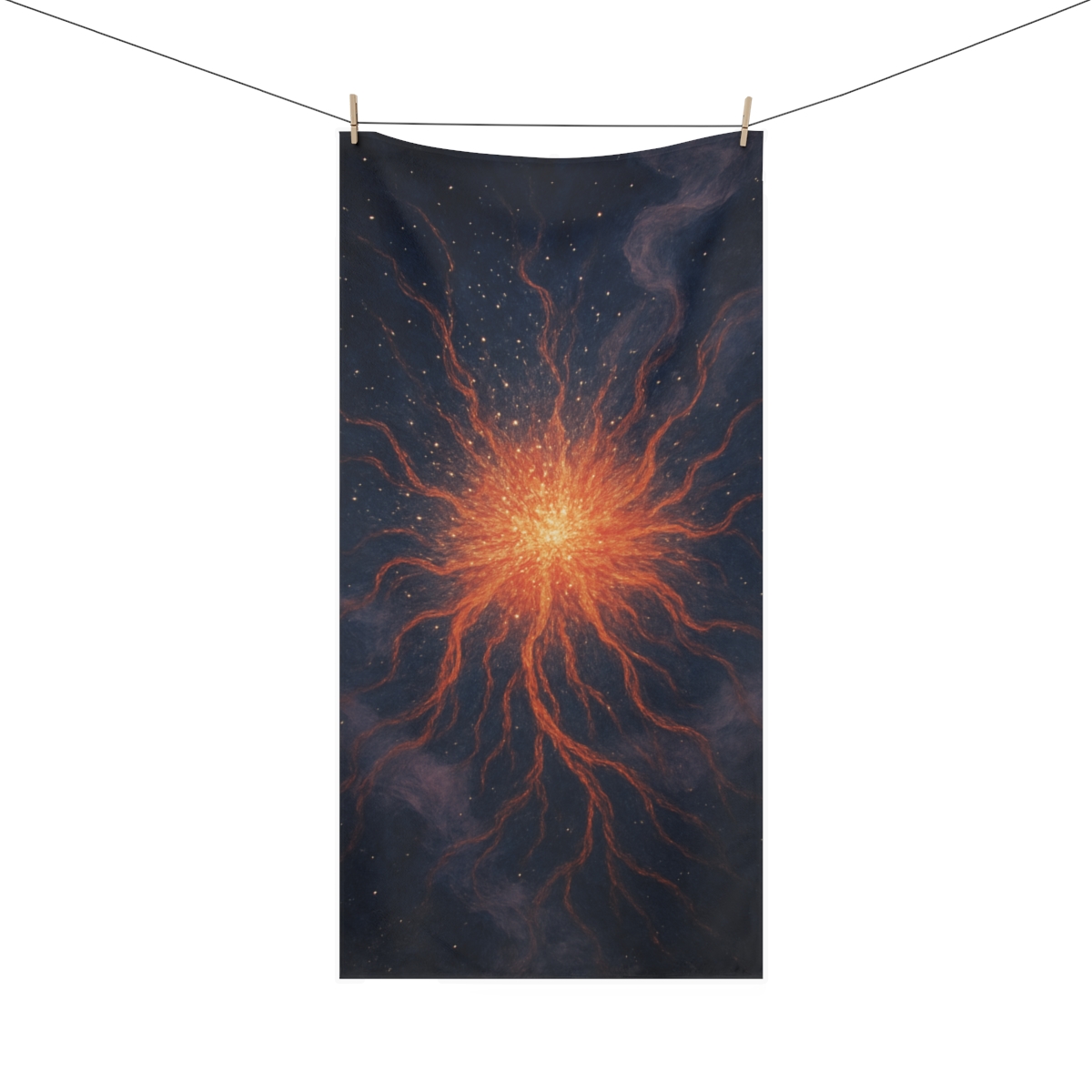Plasma Filament Bloom designer printed towels