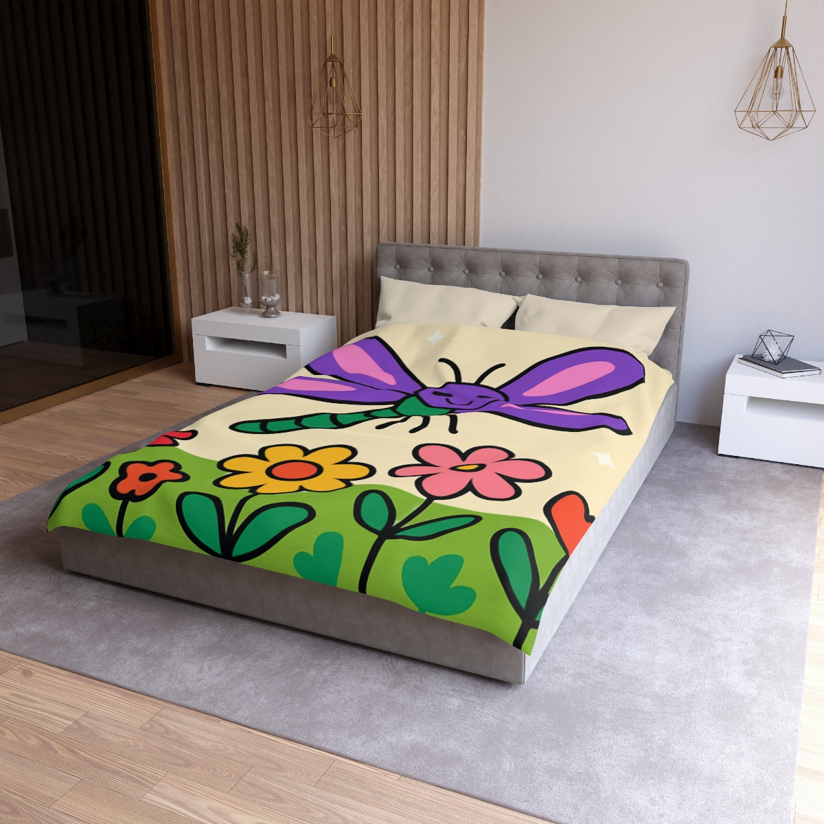 Nebula Dragonfly Garden stylish duvet covers