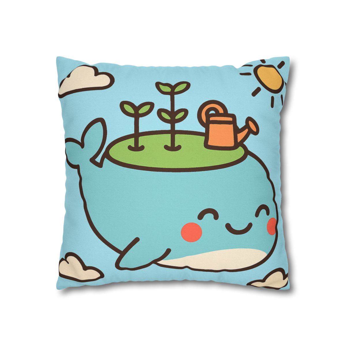 Sky Whale Seedling Planet Garden unique gift pillow cases