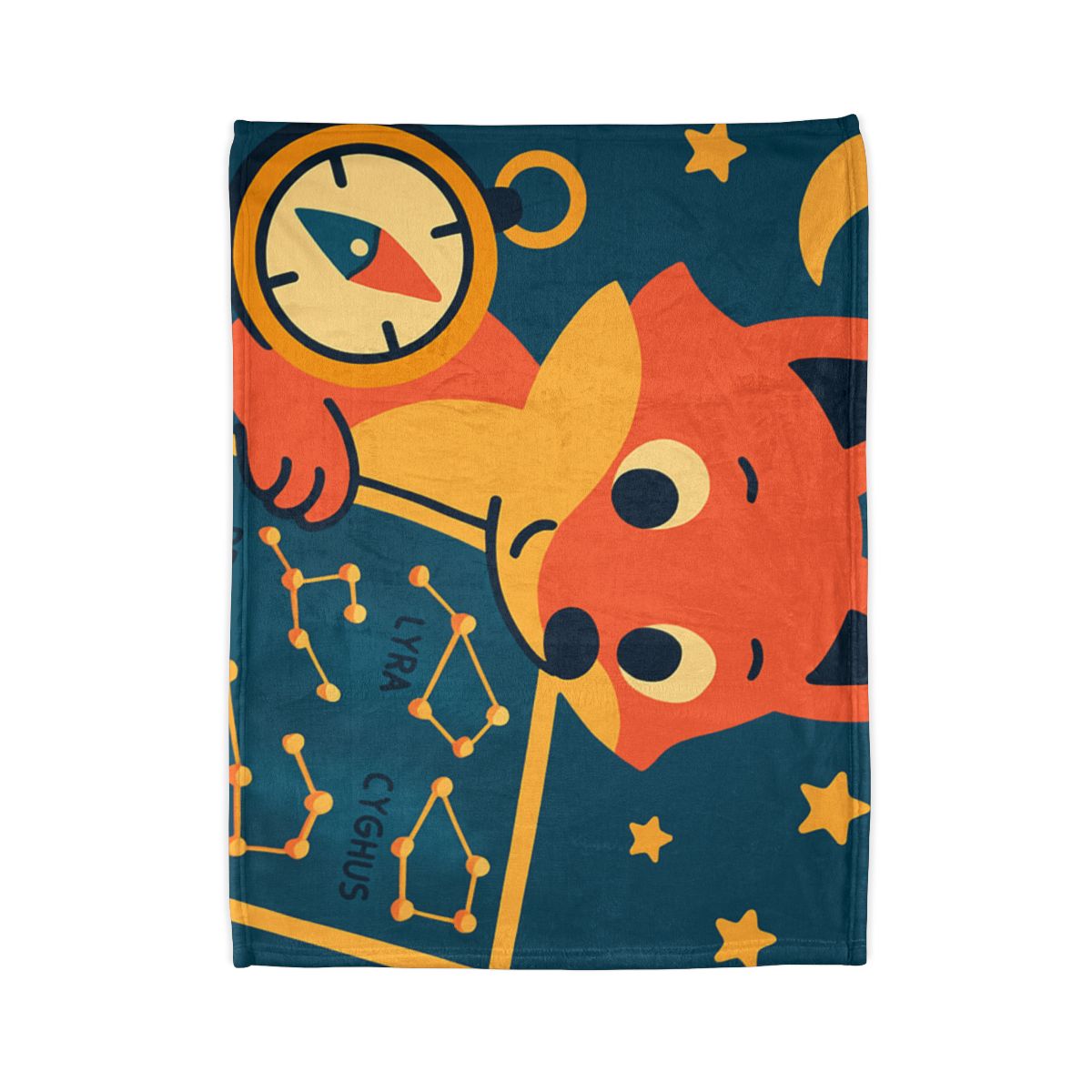 Star Map Explorer Fox decorative home blankets