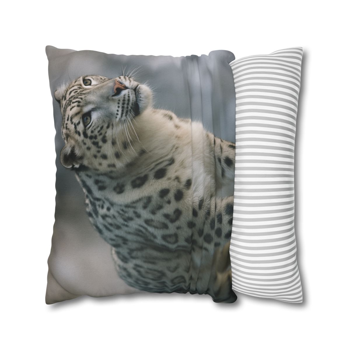 Cliff Phantom Snow Leopard soft cotton pillow cases