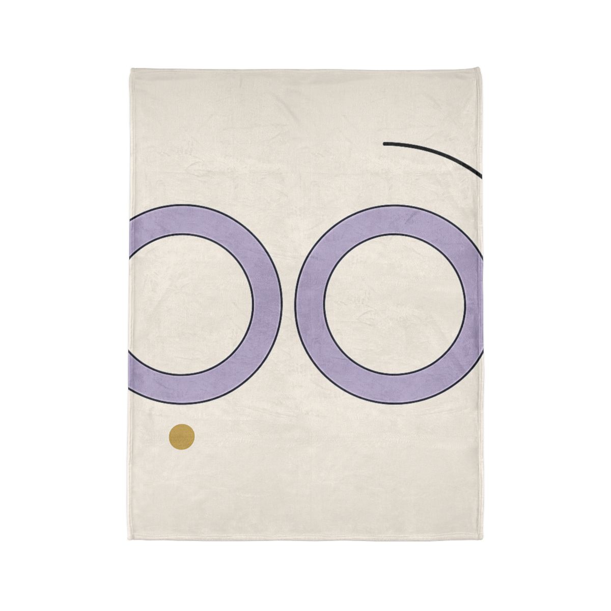 Arc Corner With Paired Rings personalized cozy blankets