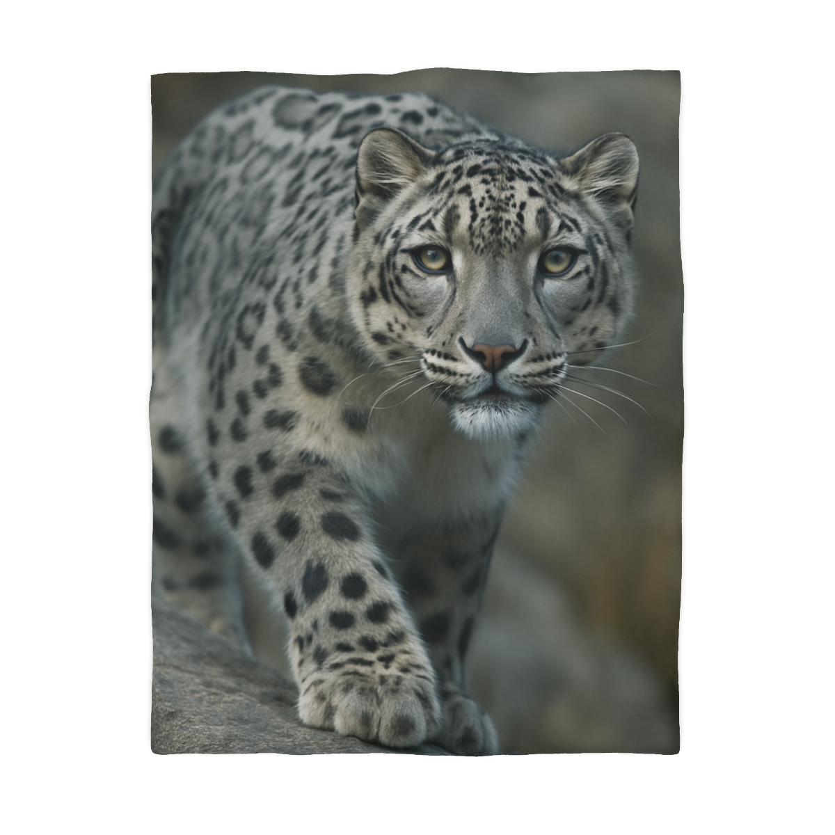Starlit Sprint Snow Leopard soft comforter duvets