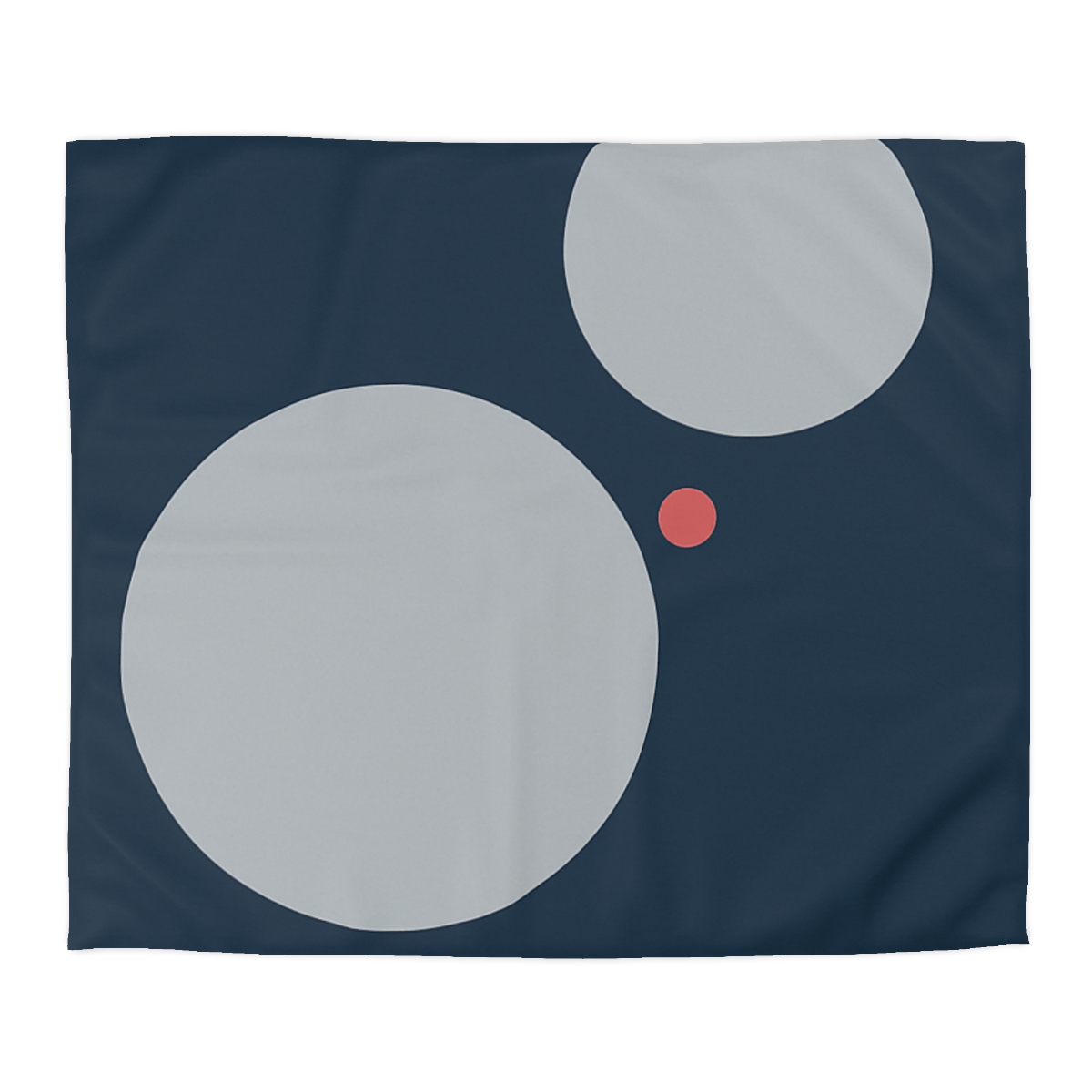 Three Quiet Circles designer printed duvets