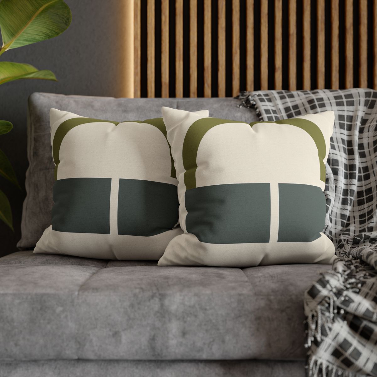 Partial Arc Over Twin Blocks designer print pillow cases