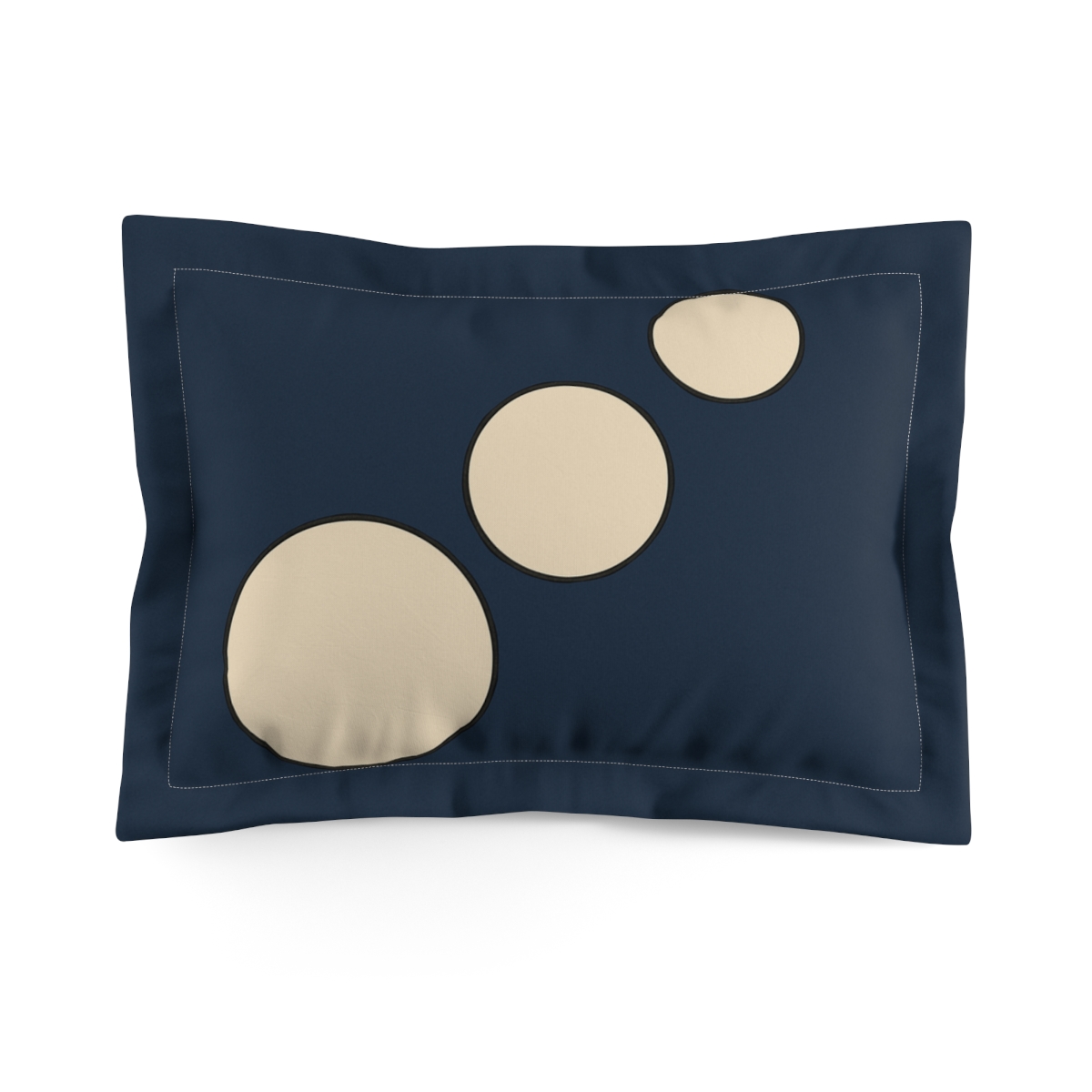Staggered Trio Of Circles custom pillows