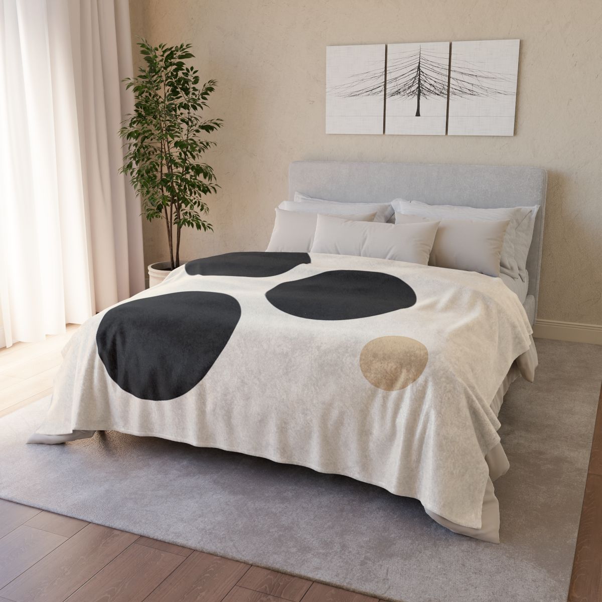 Asymmetric Dot Cluster trendy patterned blankets