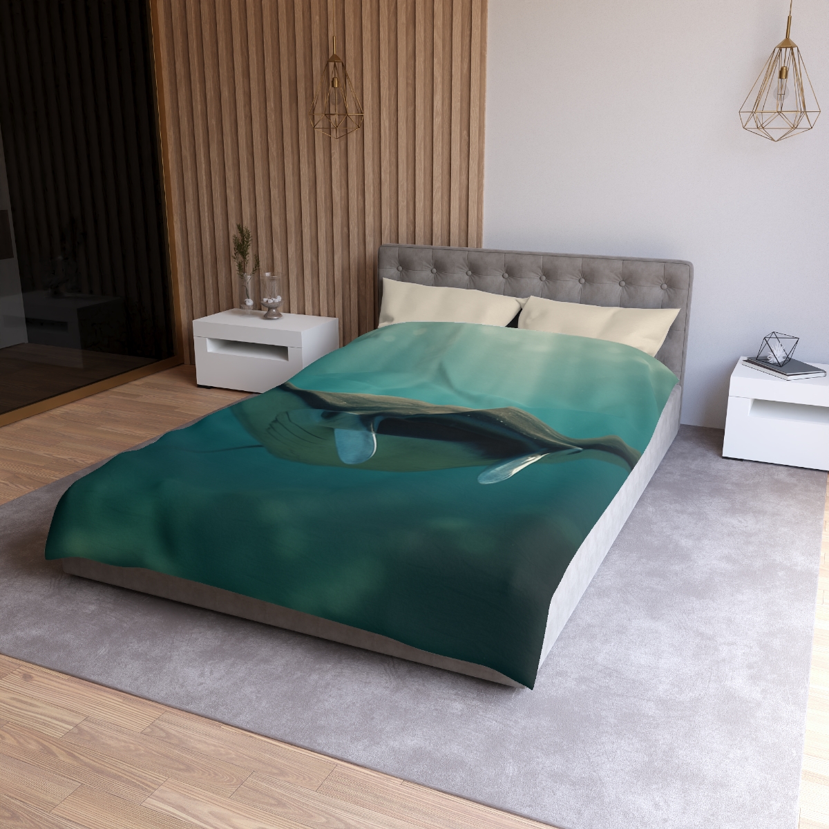 Starlit Drift Giant Manta Ray custom duvets