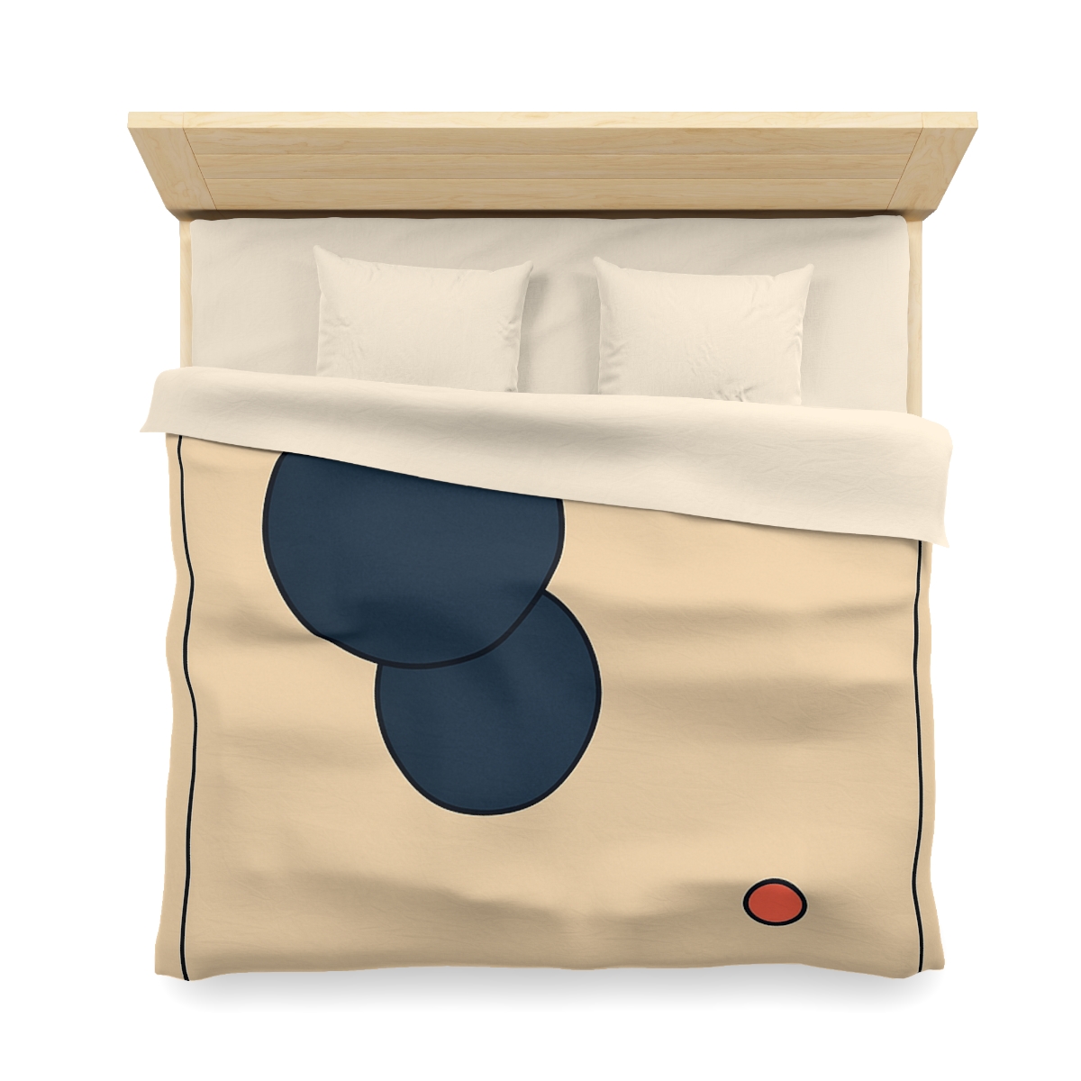 Offset Frame With Two Quiet Discs unique patterned duvets