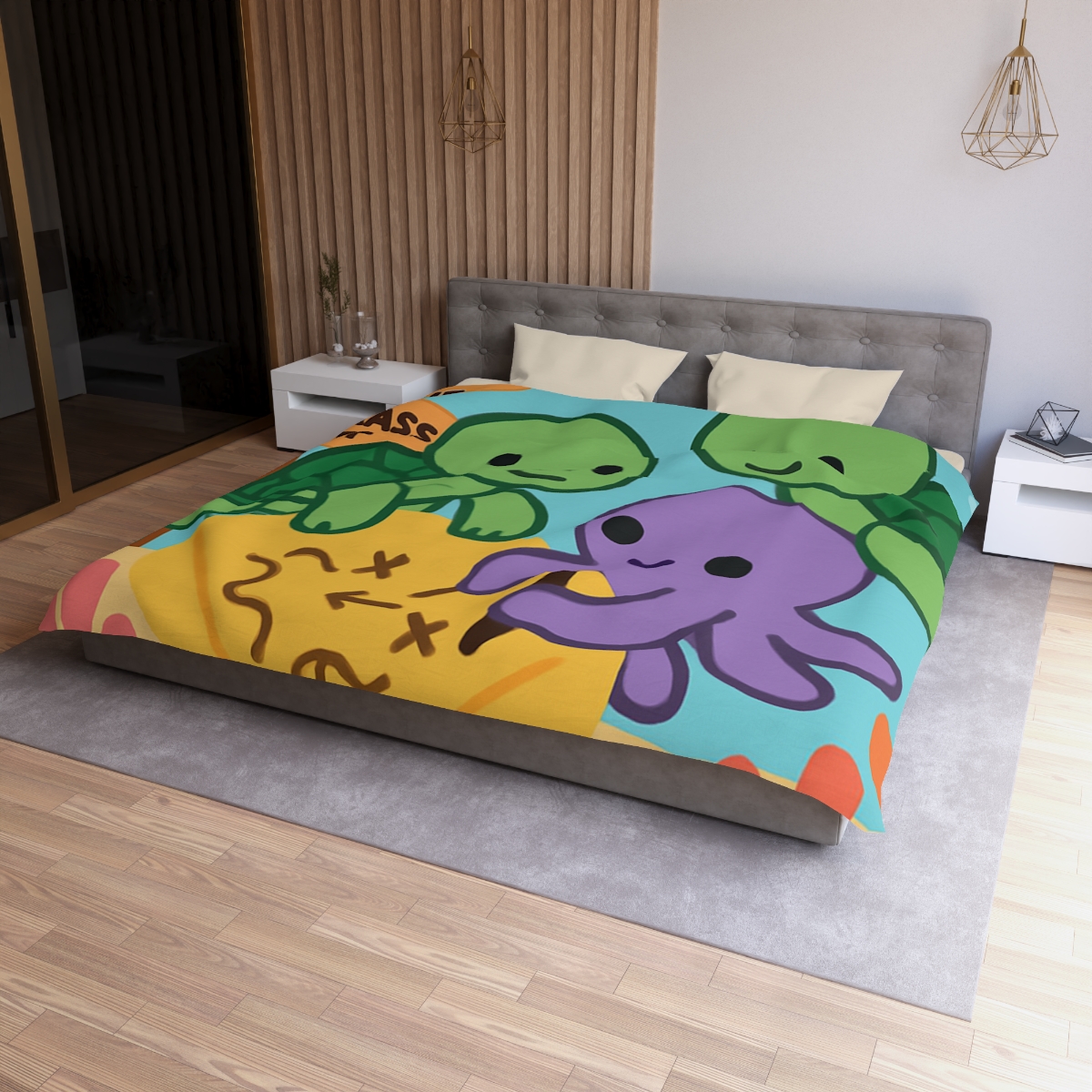 Coral Reef Map Makers trendy bedroom duvets