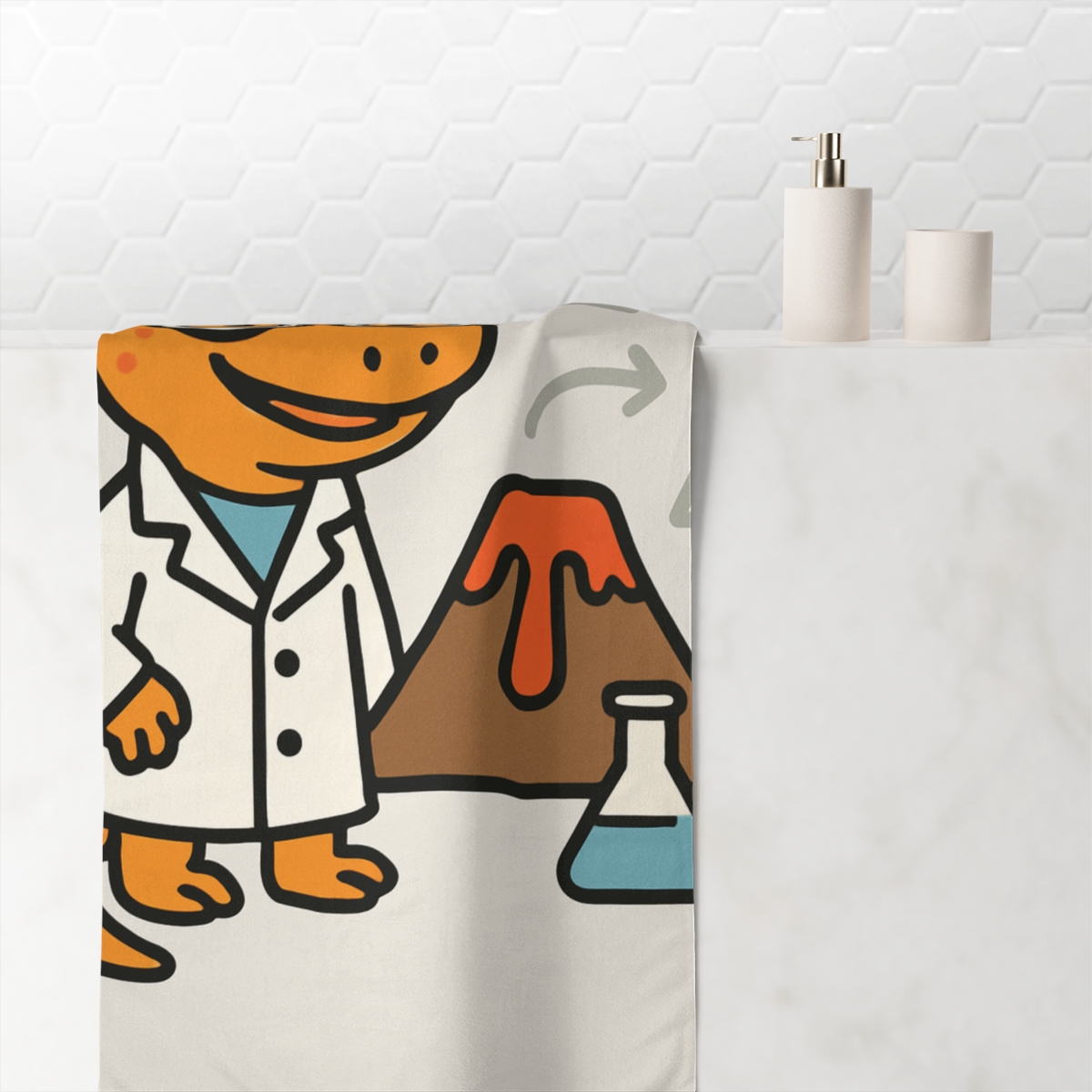Volcano Lab Lizard stylish beach towels