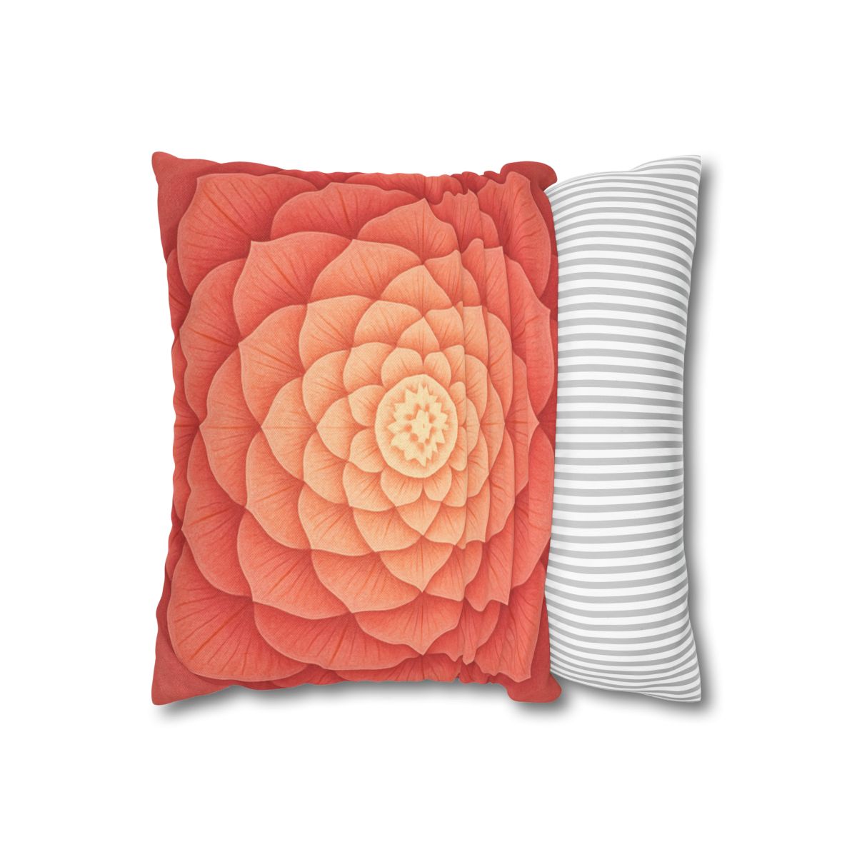 Petal Spiral Mandala personalized pillow covers