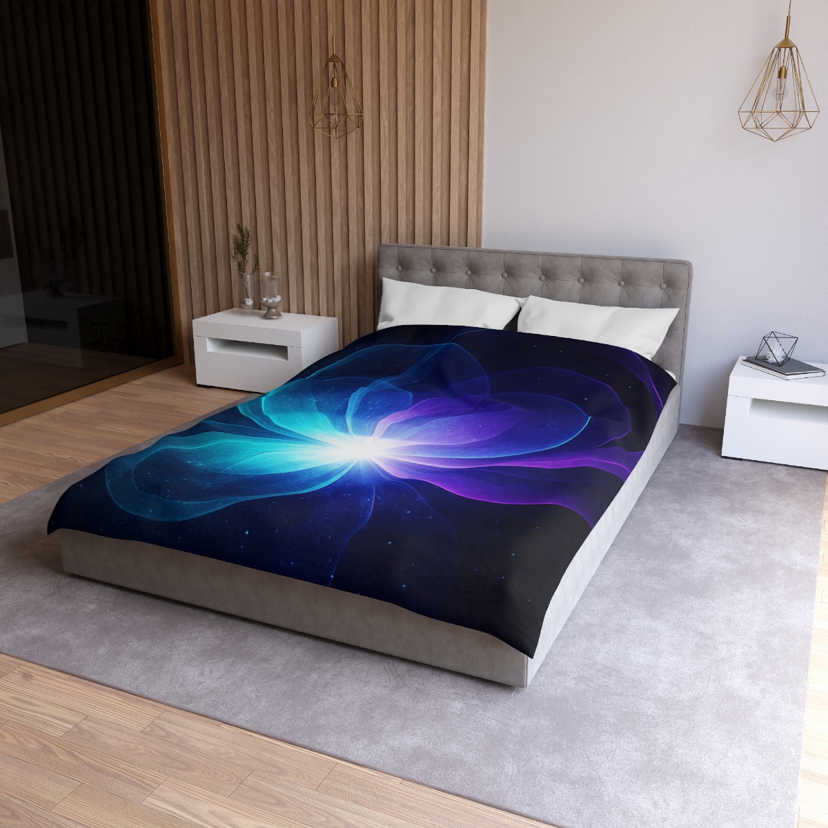 Gravitational Prism Bloom personalized bedding duvets