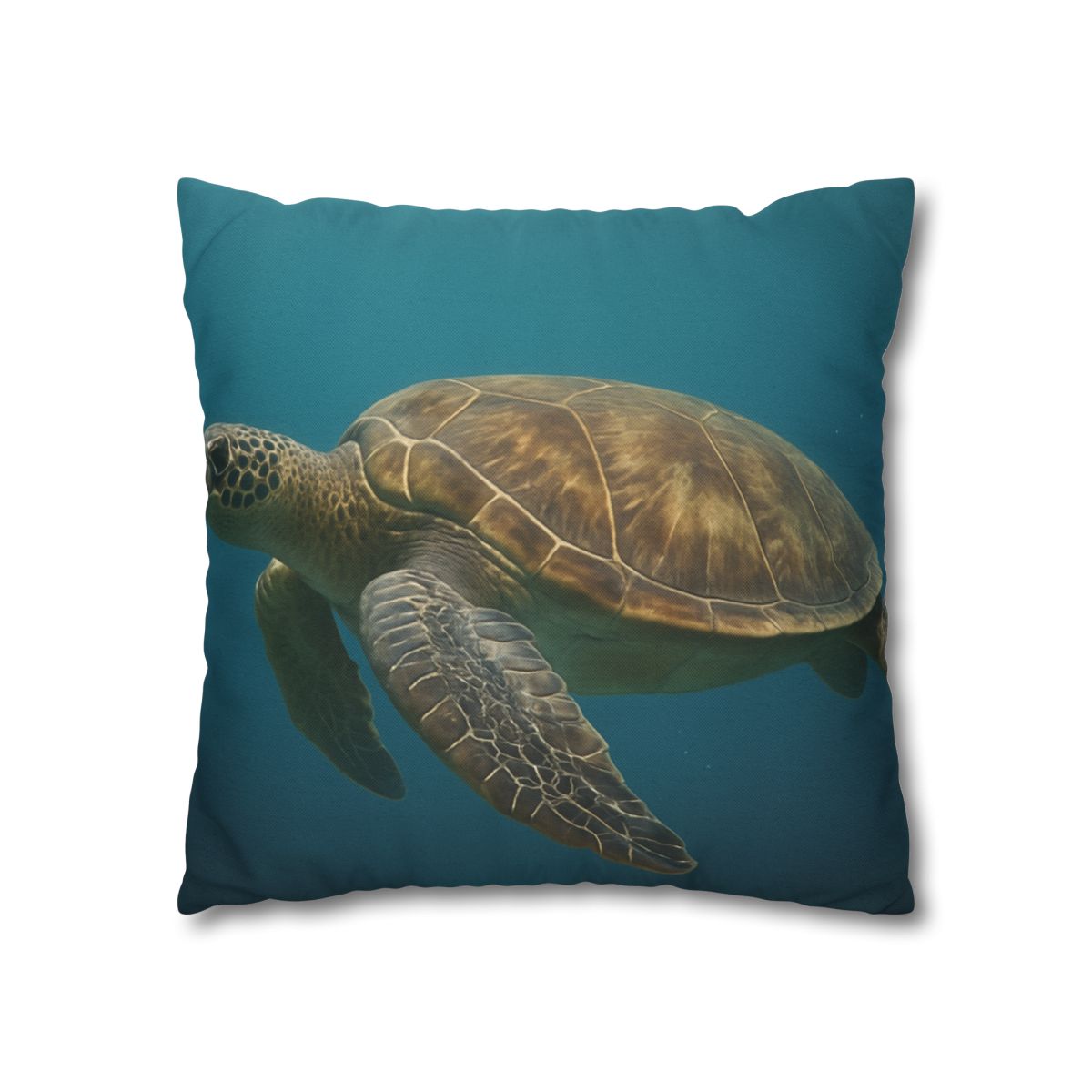 Emerald Drift Green Sea Turtle personalized pillow covers