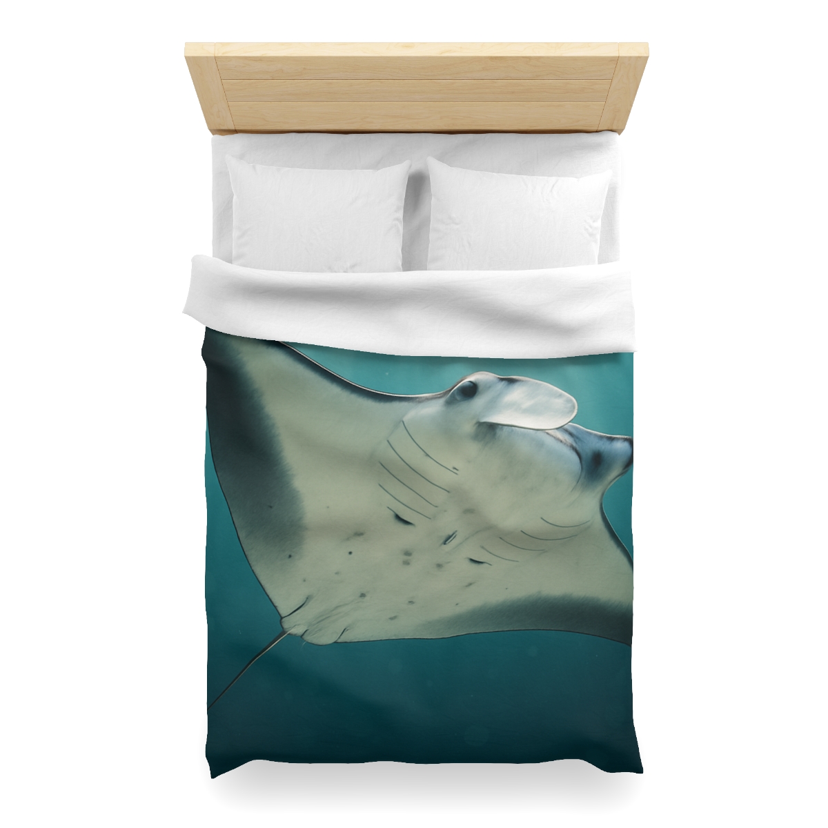 Celestial Glide Reef Manta Ray warm winter duvets