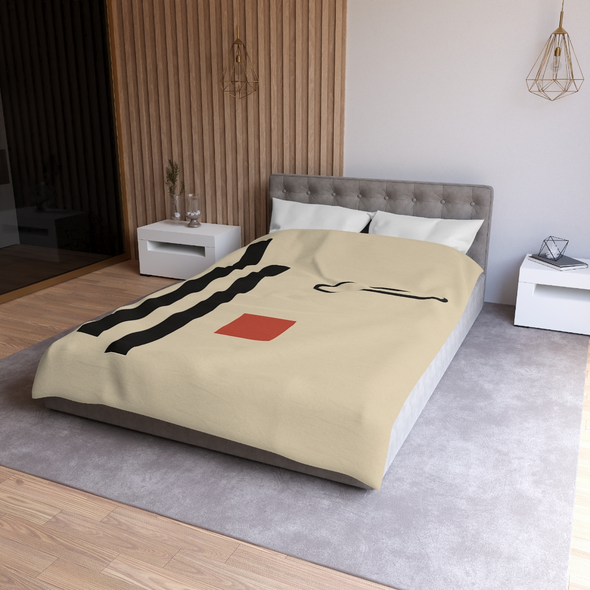 Aligned Posts With Floating Oval stylish duvet covers