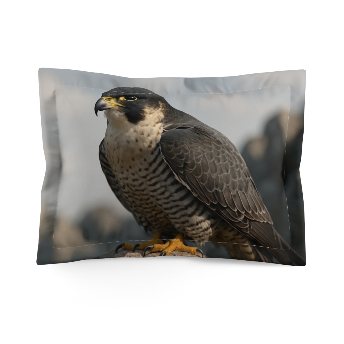 Sky Needle Peregrine Falcon personalized decorative pillows