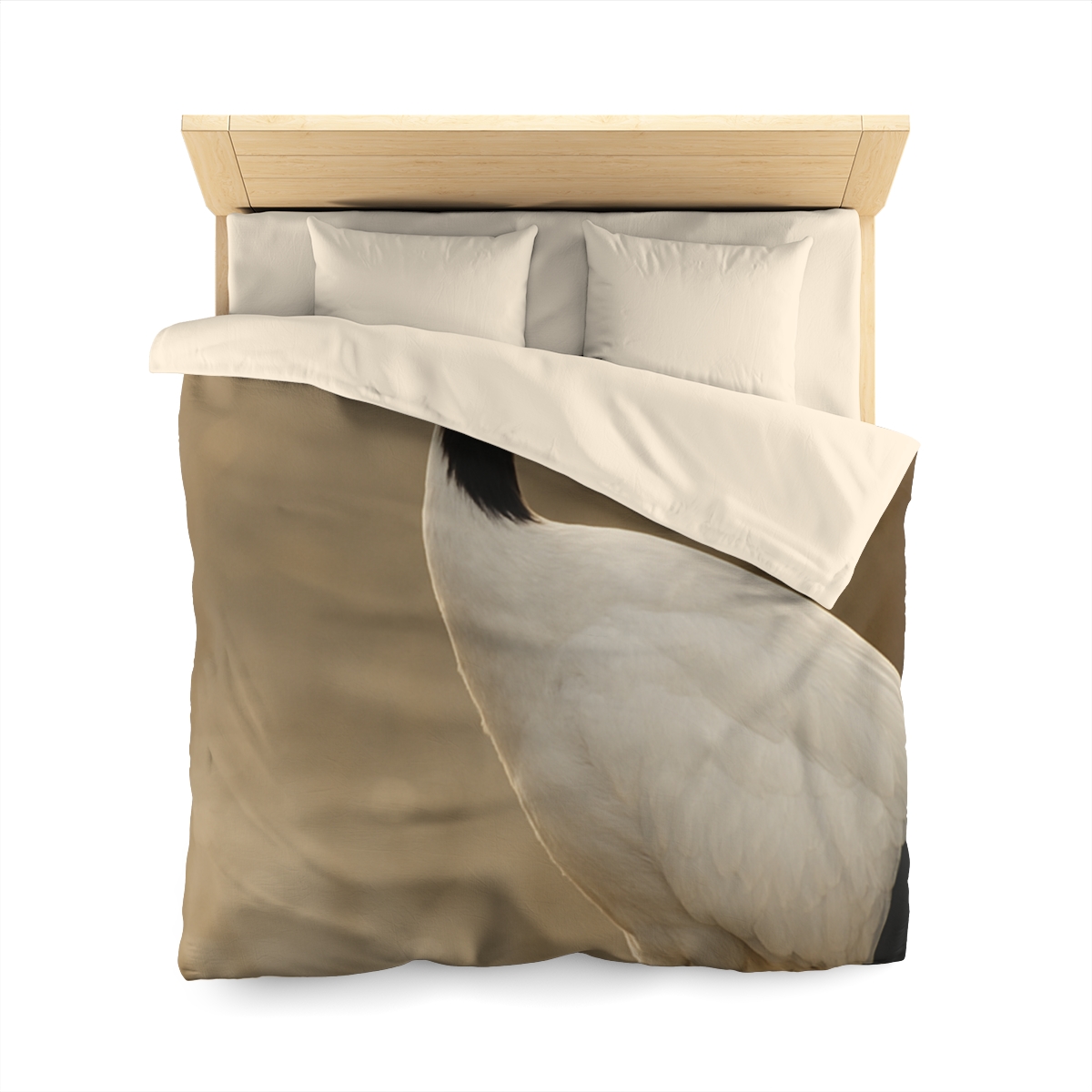 Silent Poise Red Crowned Crane soft comforter duvets