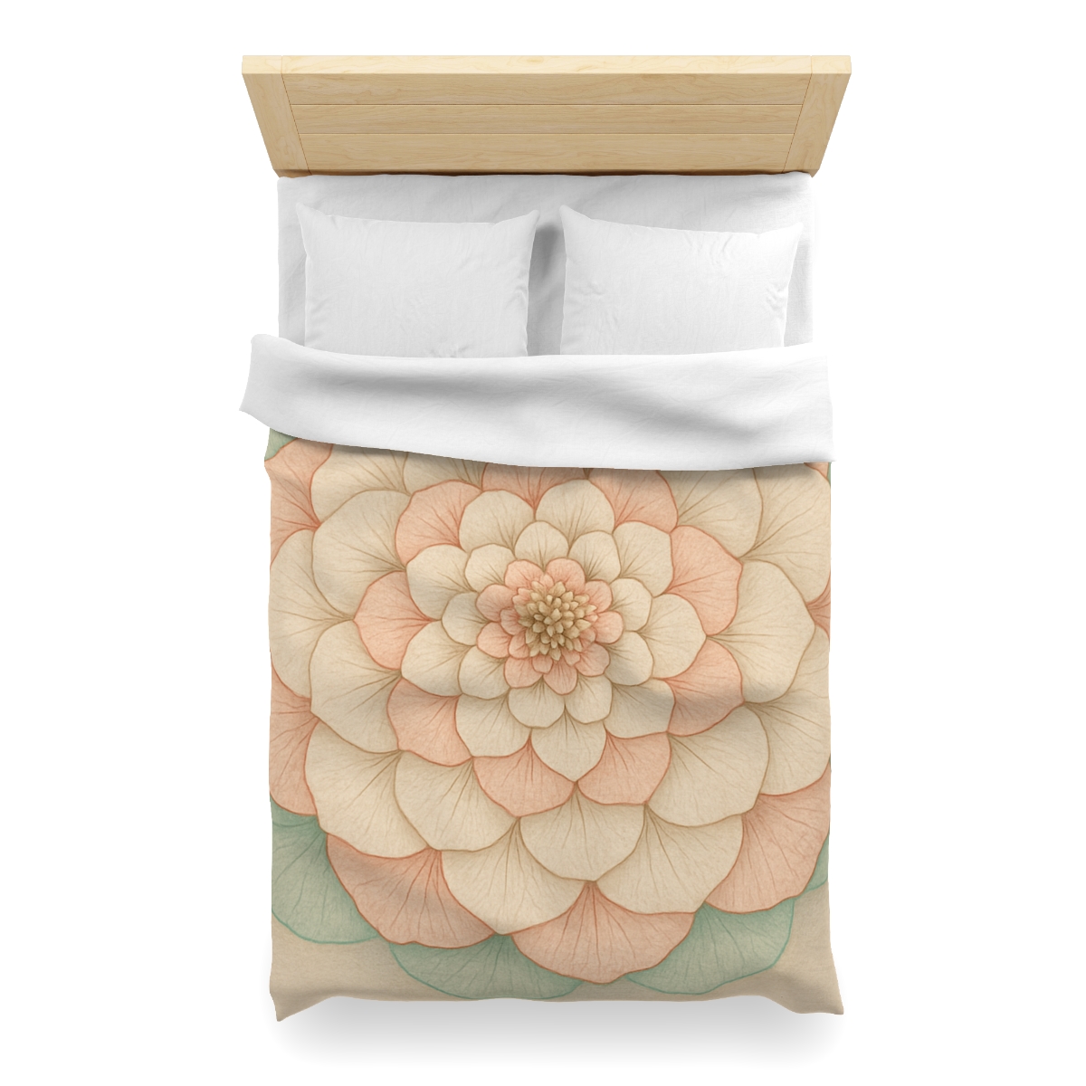 Petal Concentric Echoes designer printed duvets