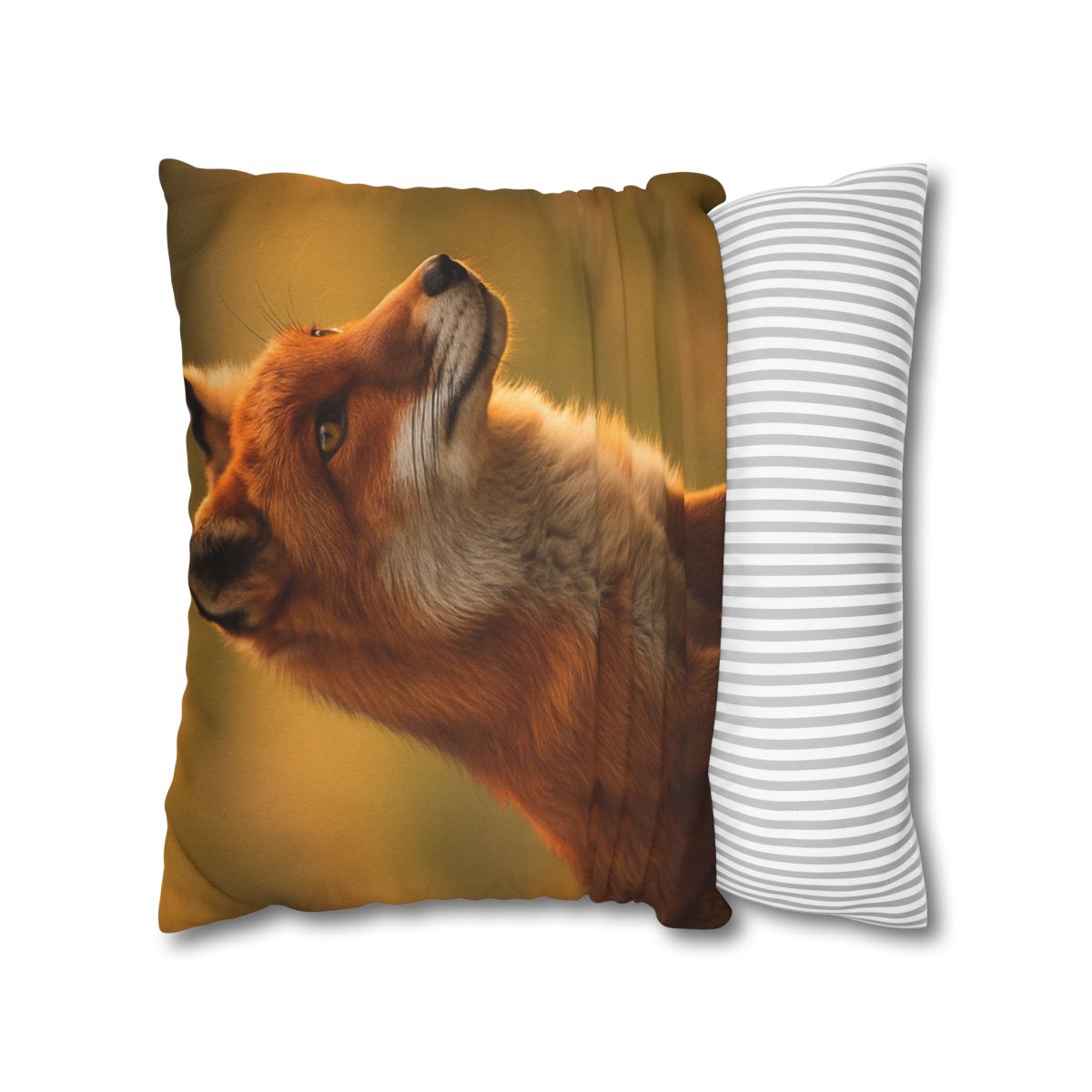 Crimson Whisper Red Fox stylish decorative pillowcases