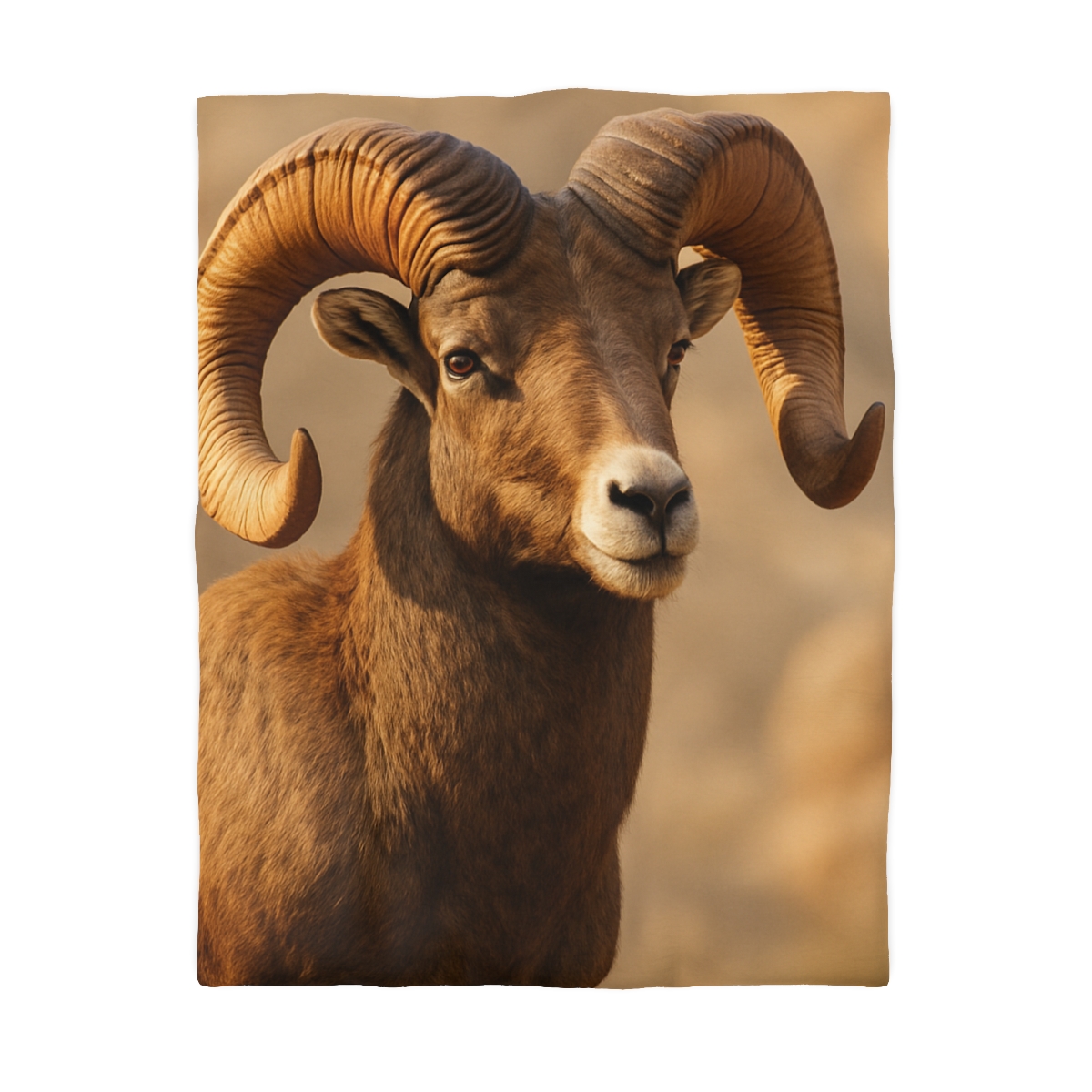 Canyon Echo Bighorn Sheep soft comforter duvets