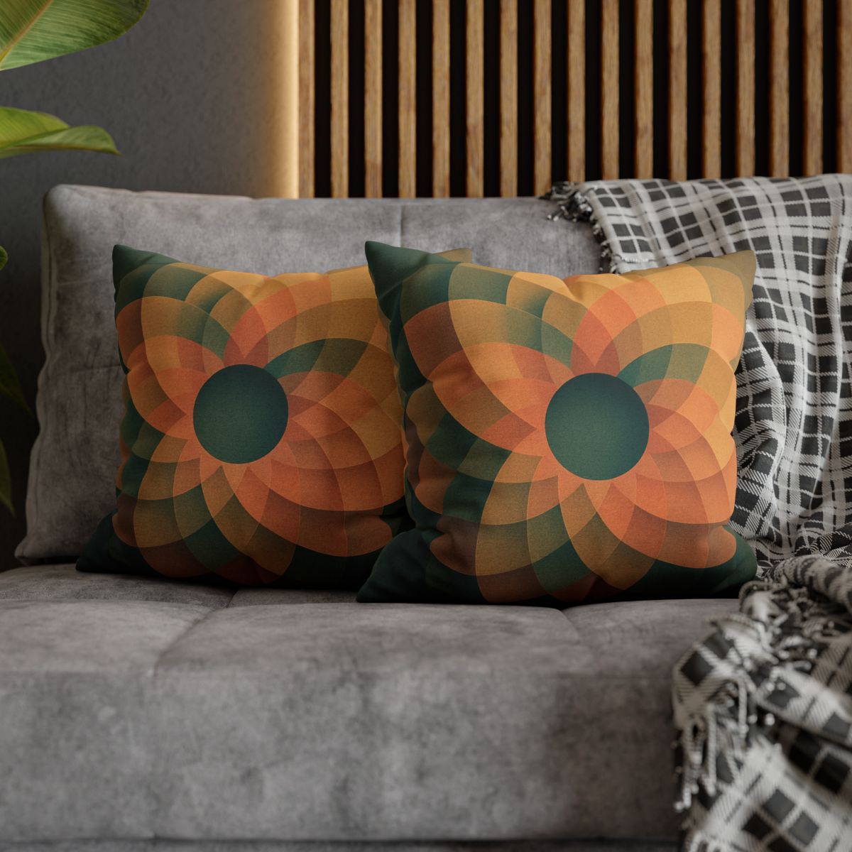 Petal Clockwork Overlay custom pillow cases