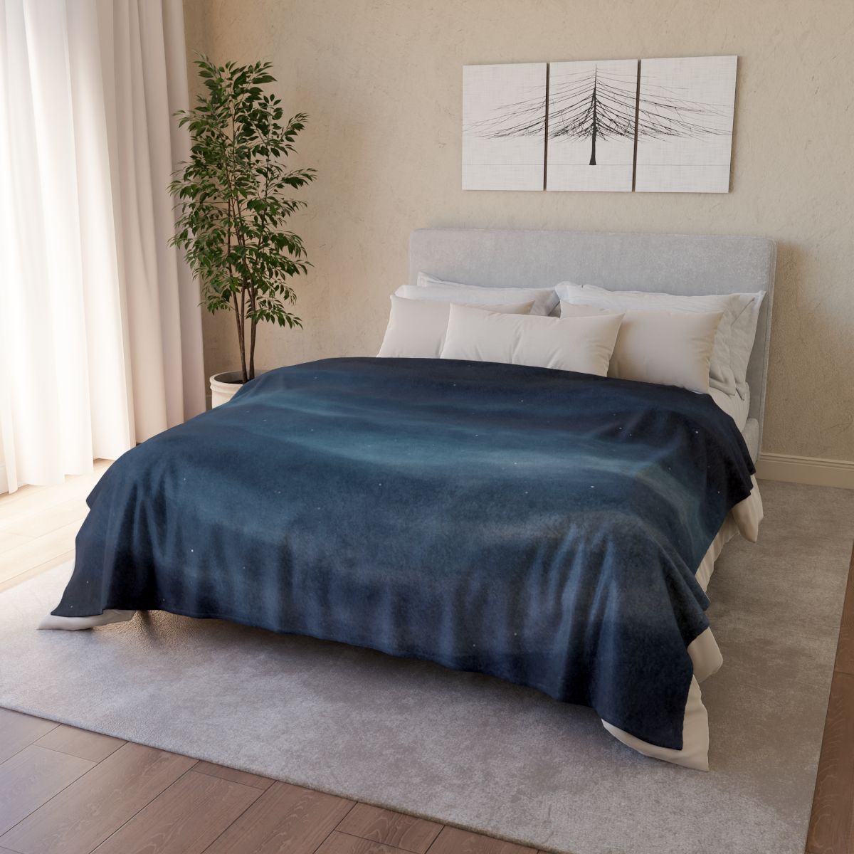 Cryo Nebula Veil Drift decorative home blankets