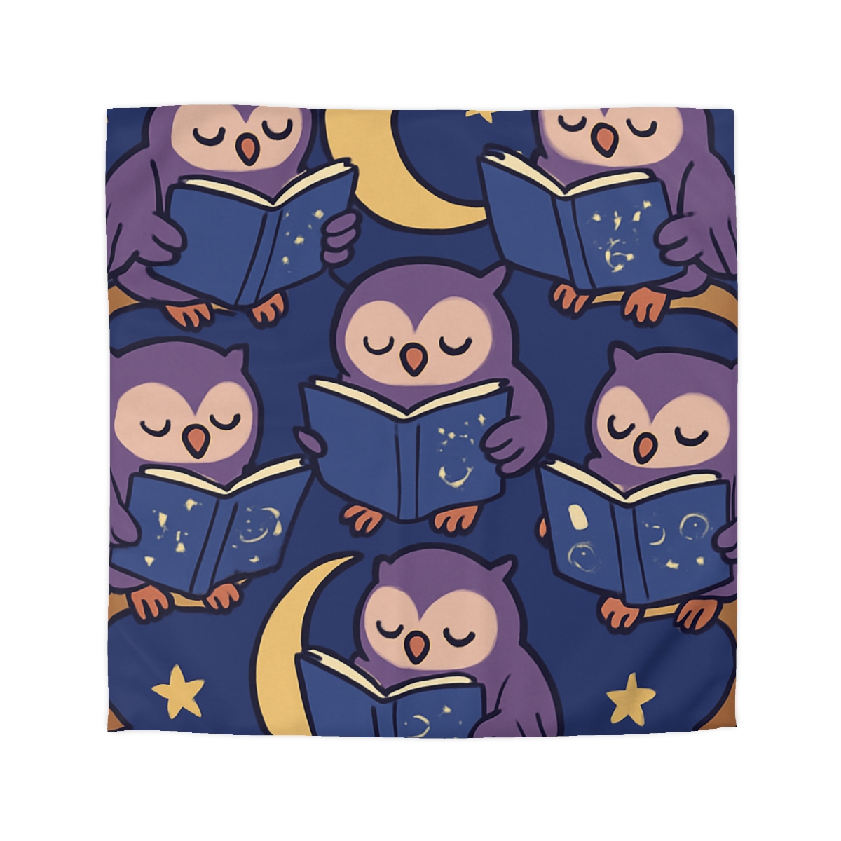 Moonlight Library Of Wise Owls stylish duvet covers