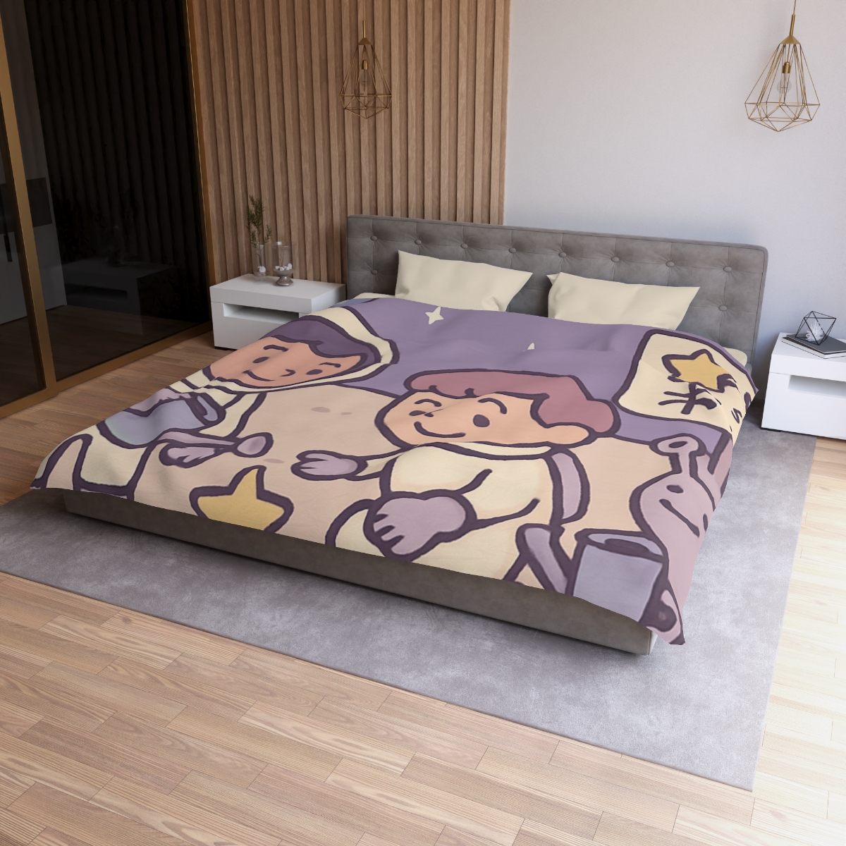 Moon Gardeners Planting Stardust Seeds custom duvets