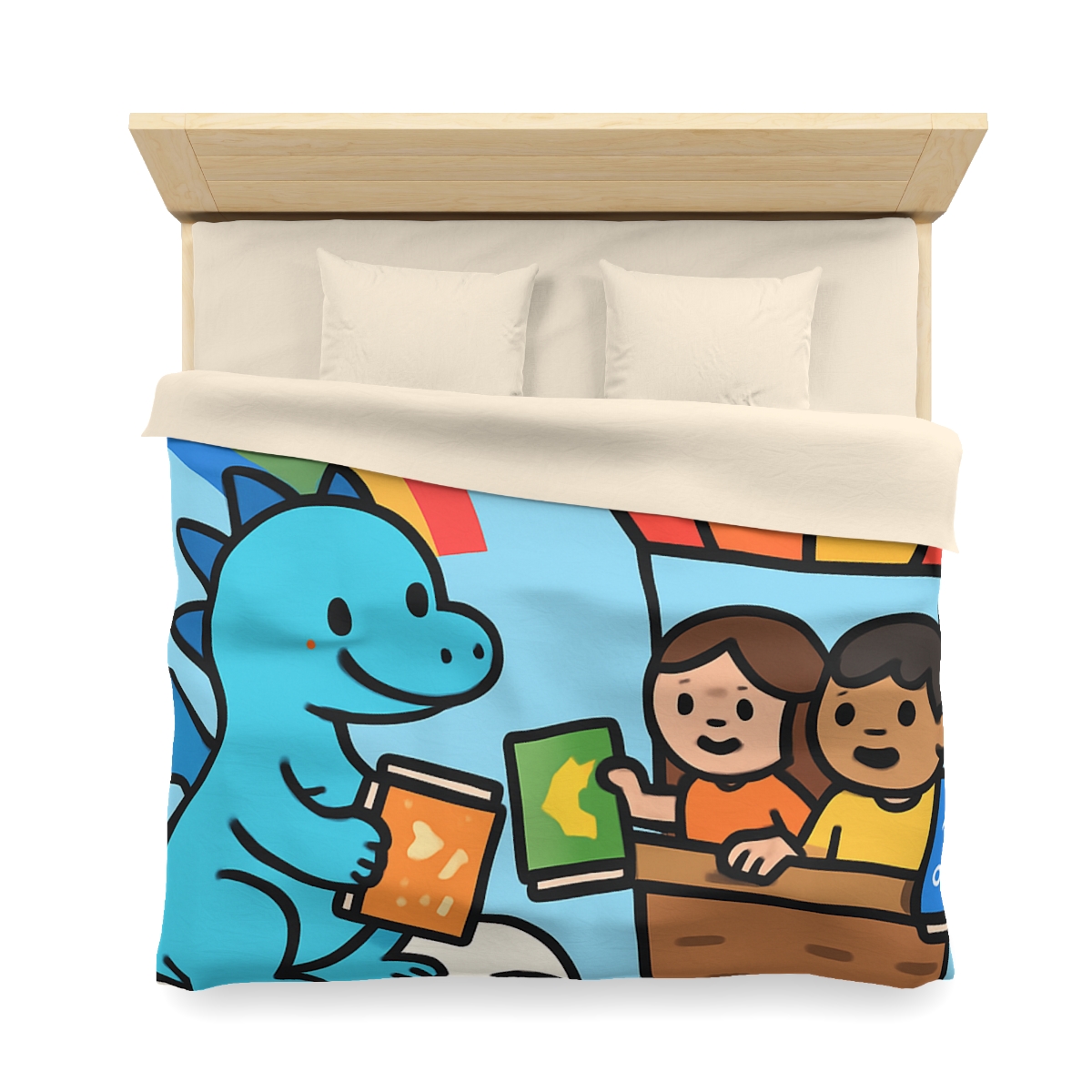 Cloud Library Run By A Gentle Dragon stylish duvet covers