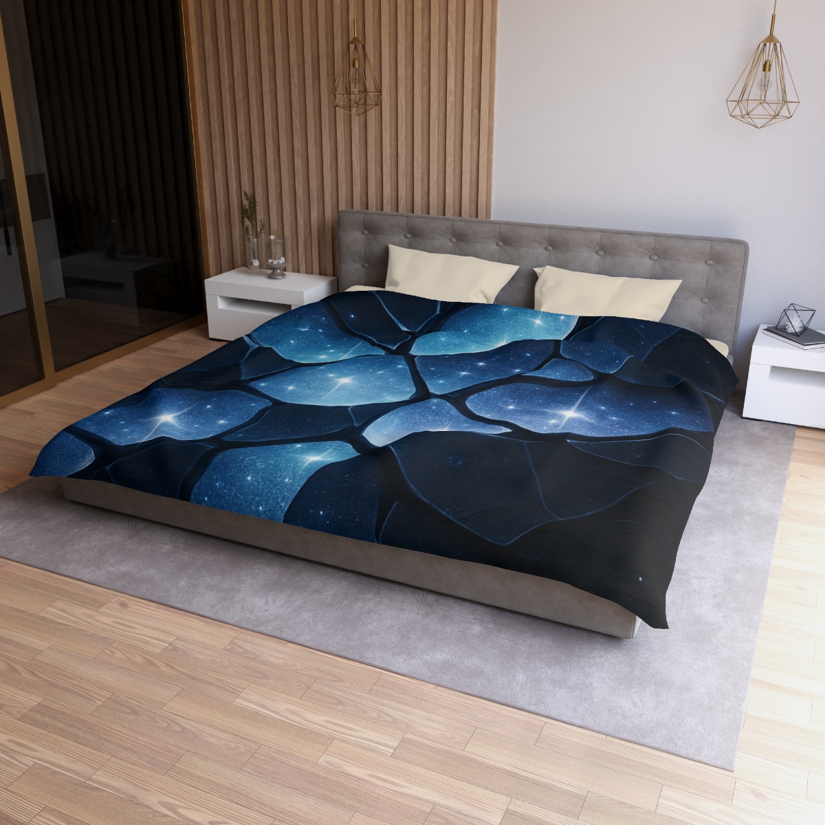 Starlit Fracture Mosaic custom duvets