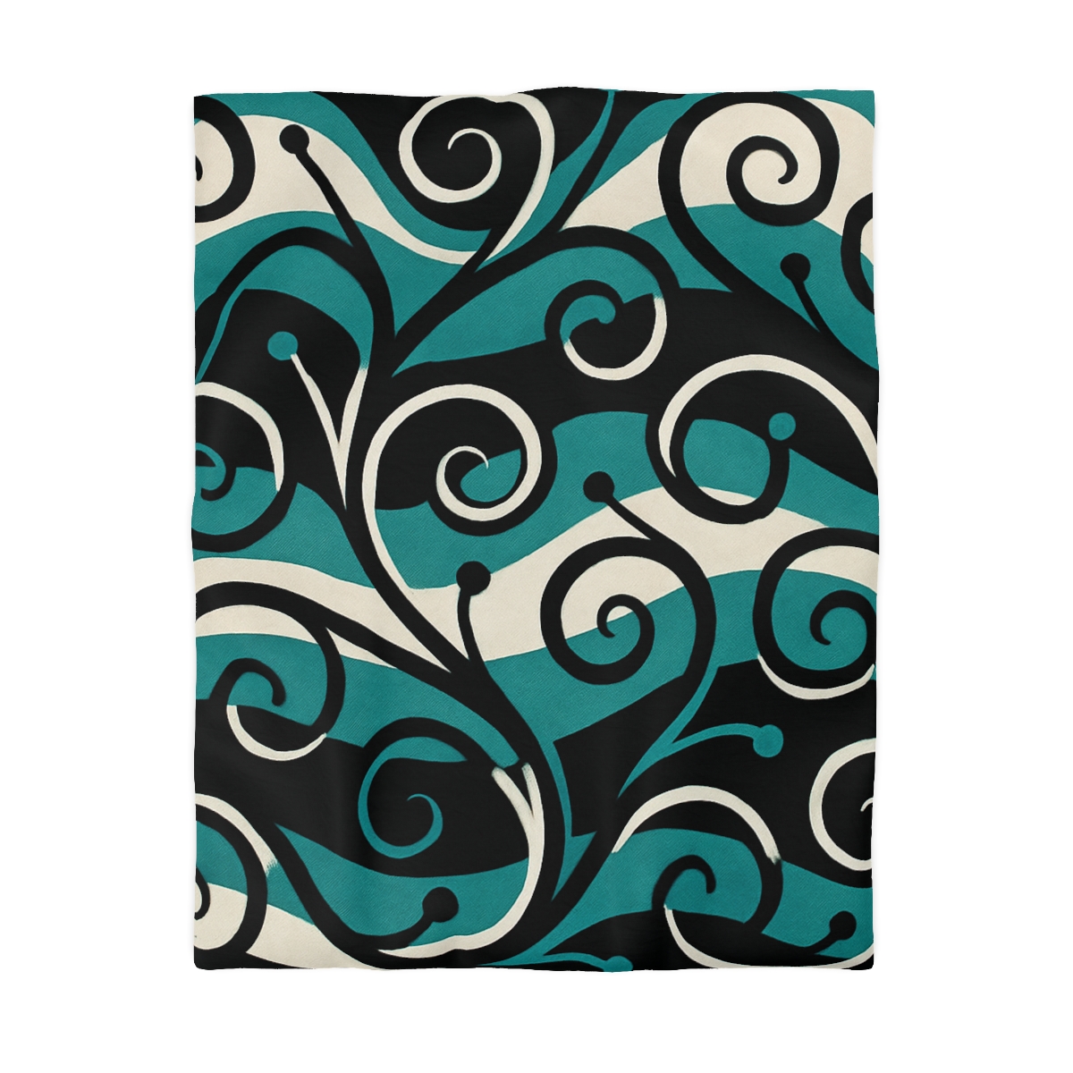 Vine Curl Wave Interference trendy bedroom duvets