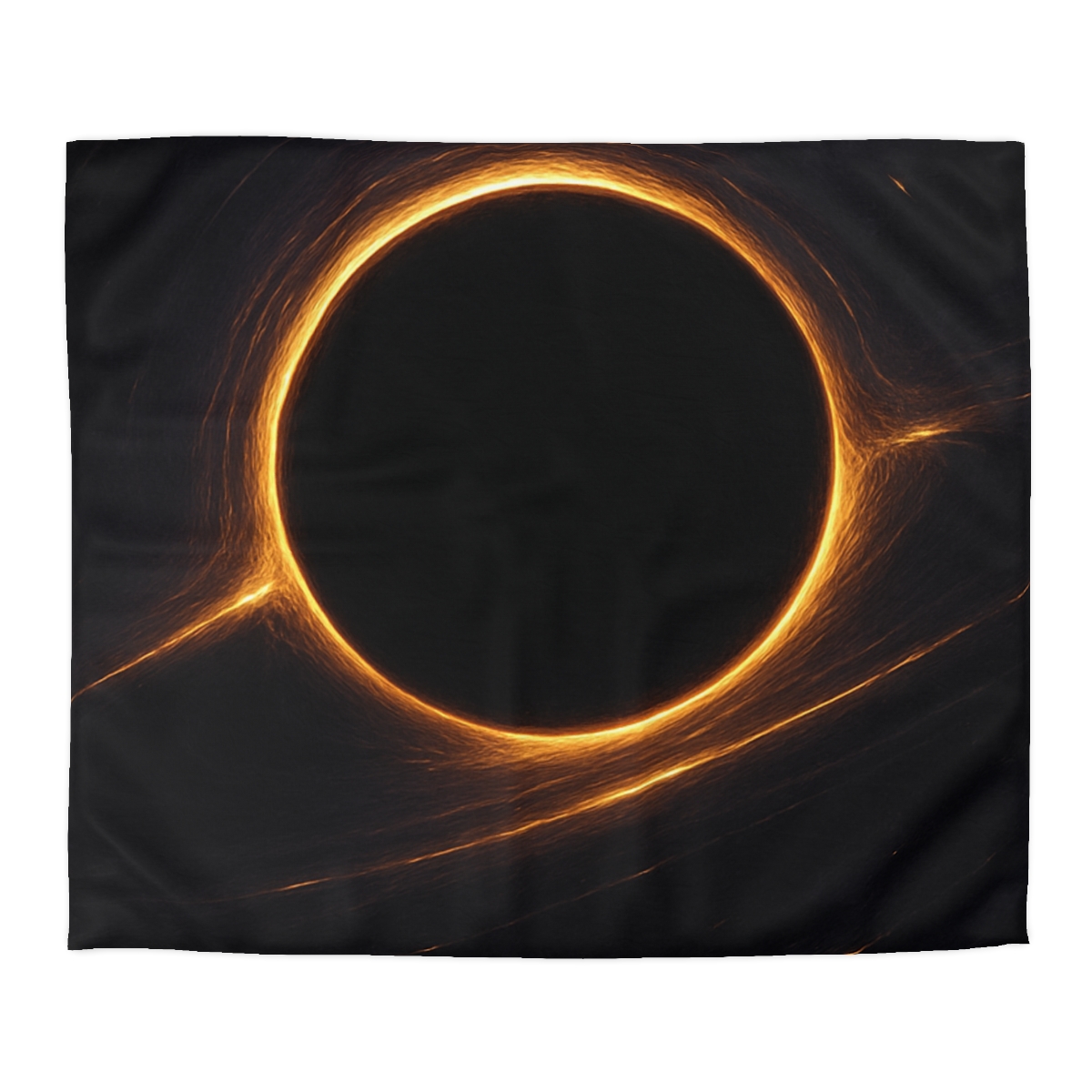 Black Hole Silhouette unique patterned duvets