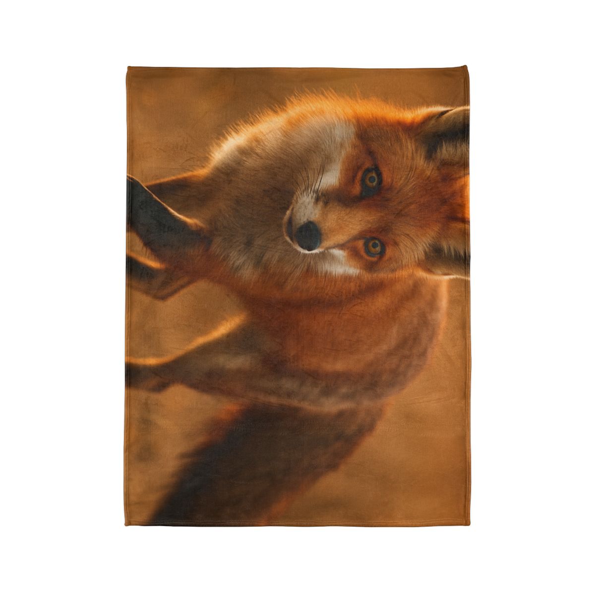 Crimson Whisper Red Fox warm winter blankets
